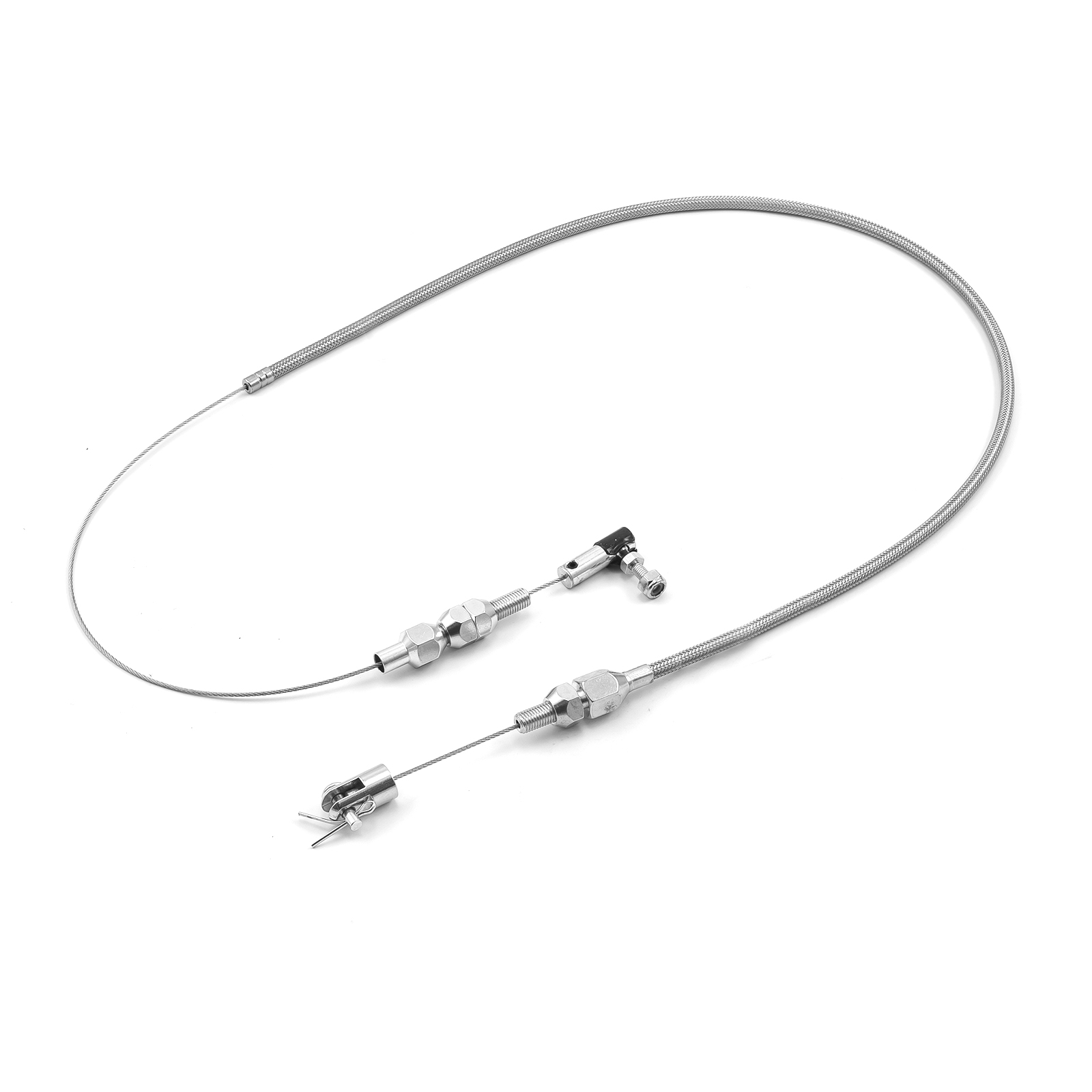 24" Braided Stainless Steel Throttle Cable
