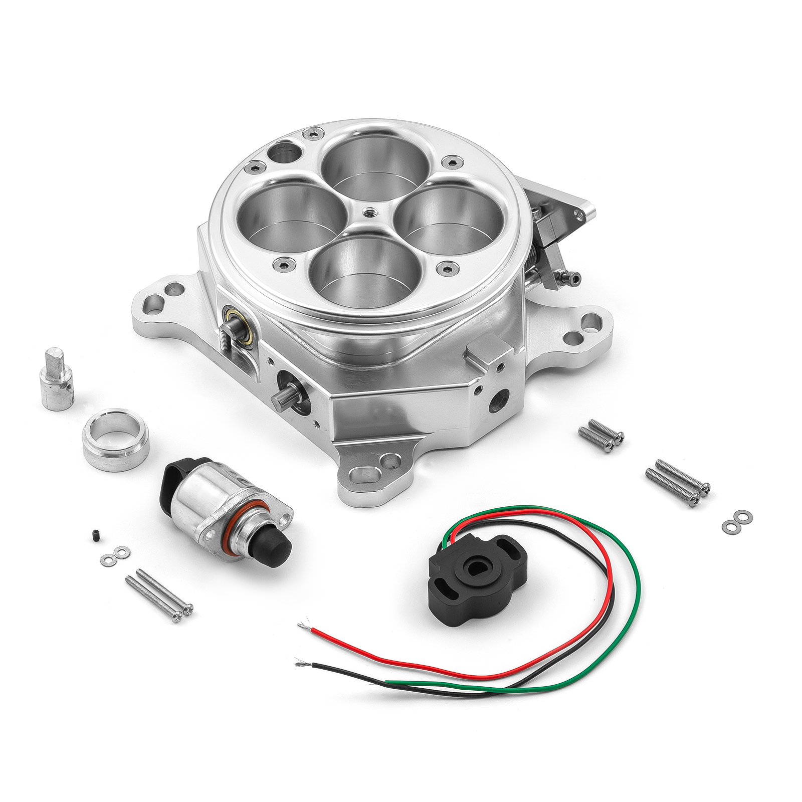 Speedmaster® PCE138.1002.02 1200 CFM 4 Barrel 4150 Billet Throttle Body Kit