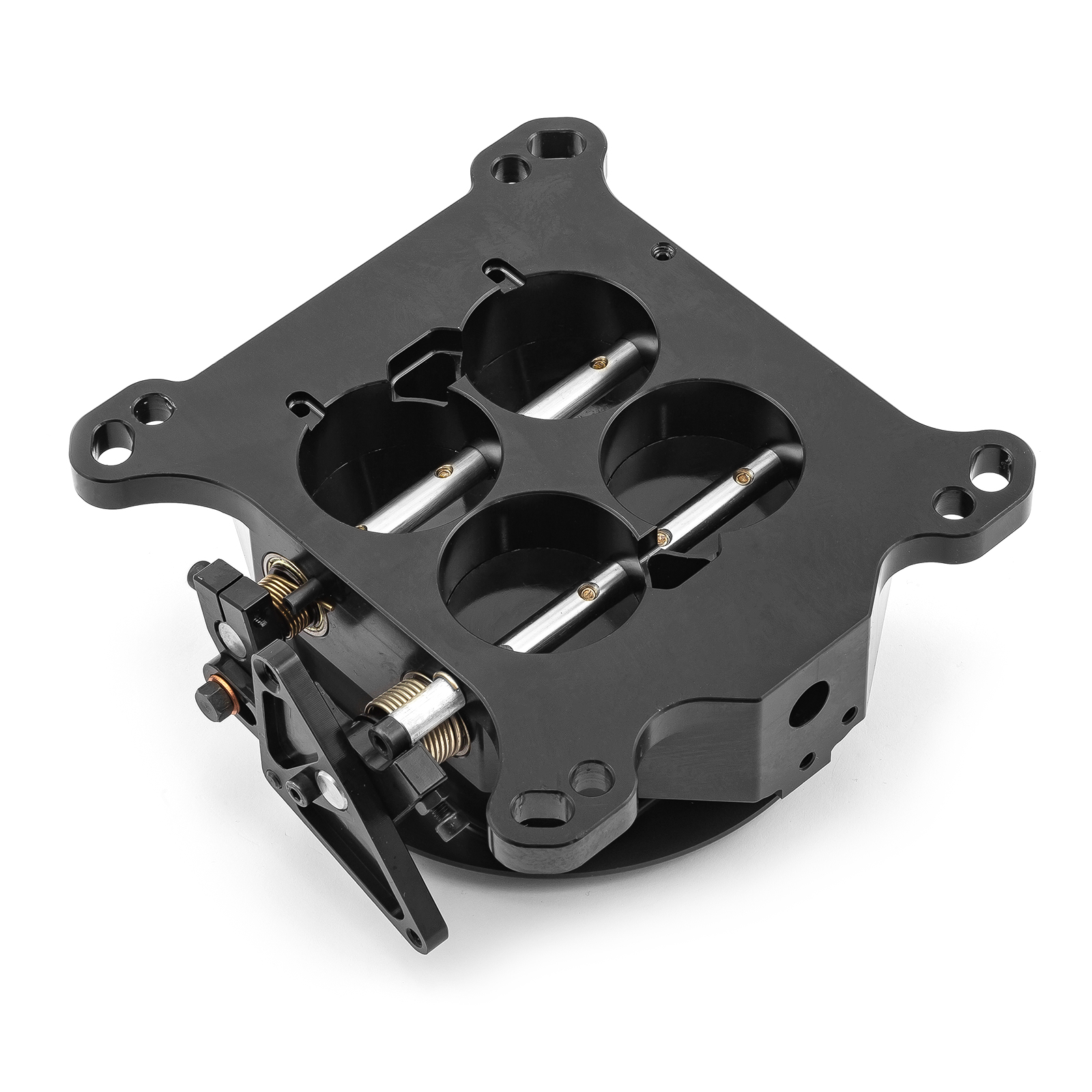 Speedmaster® PCE138.1014.01 1200 Cfm 4 Barrel 4150 Billet CNC Machined Throttle Body - Black