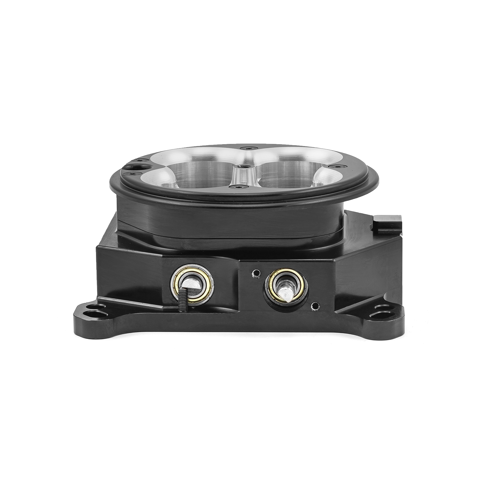 Speedmaster® PCE138.1014.01 1200 Cfm 4 Barrel 4150 Billet CNC Machined Throttle Body - Black