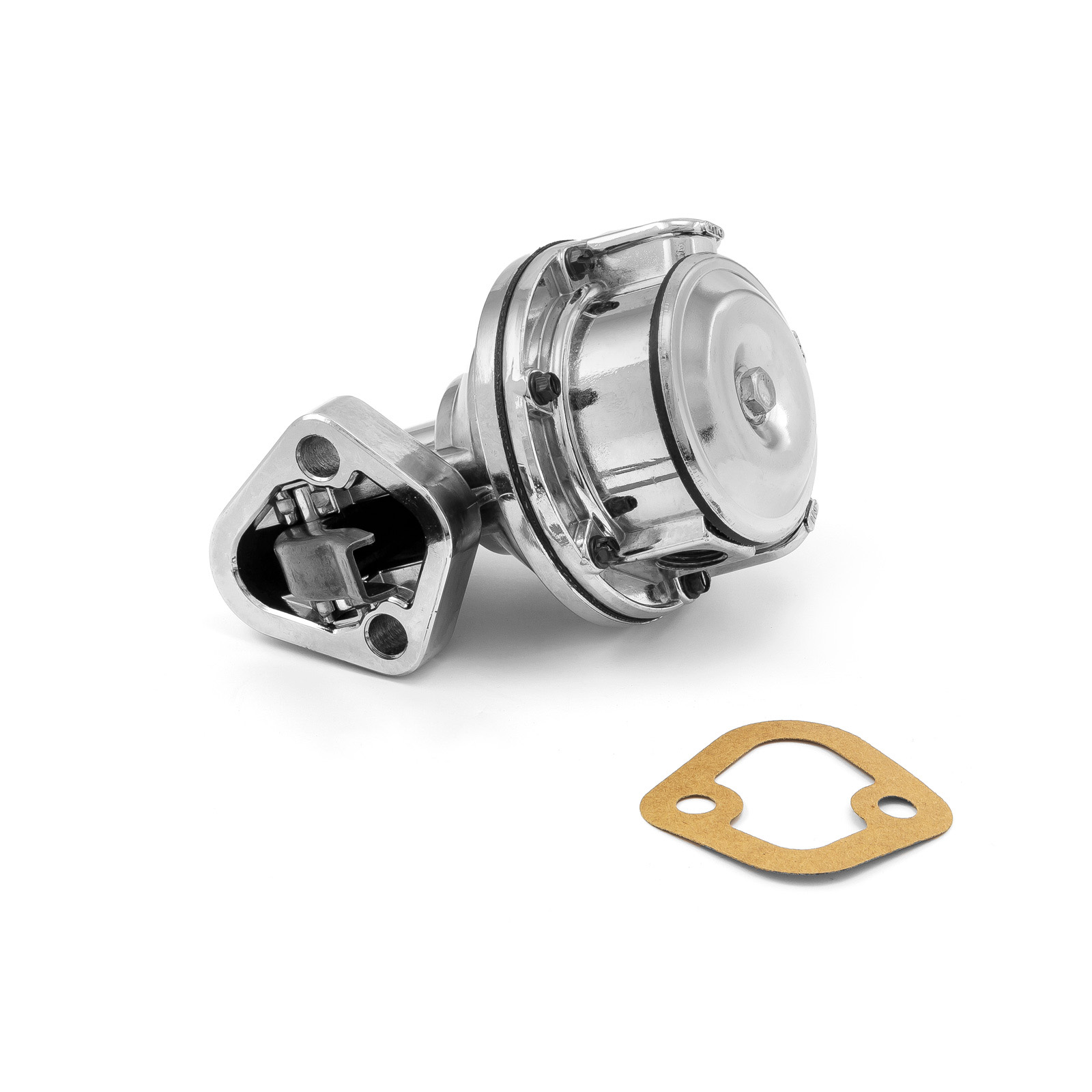 Speedmaster® PCE146.1007 Chevy SBC 350 High Volume Mechanical Fuel Pump Chrome 3/8" NPT Fitting