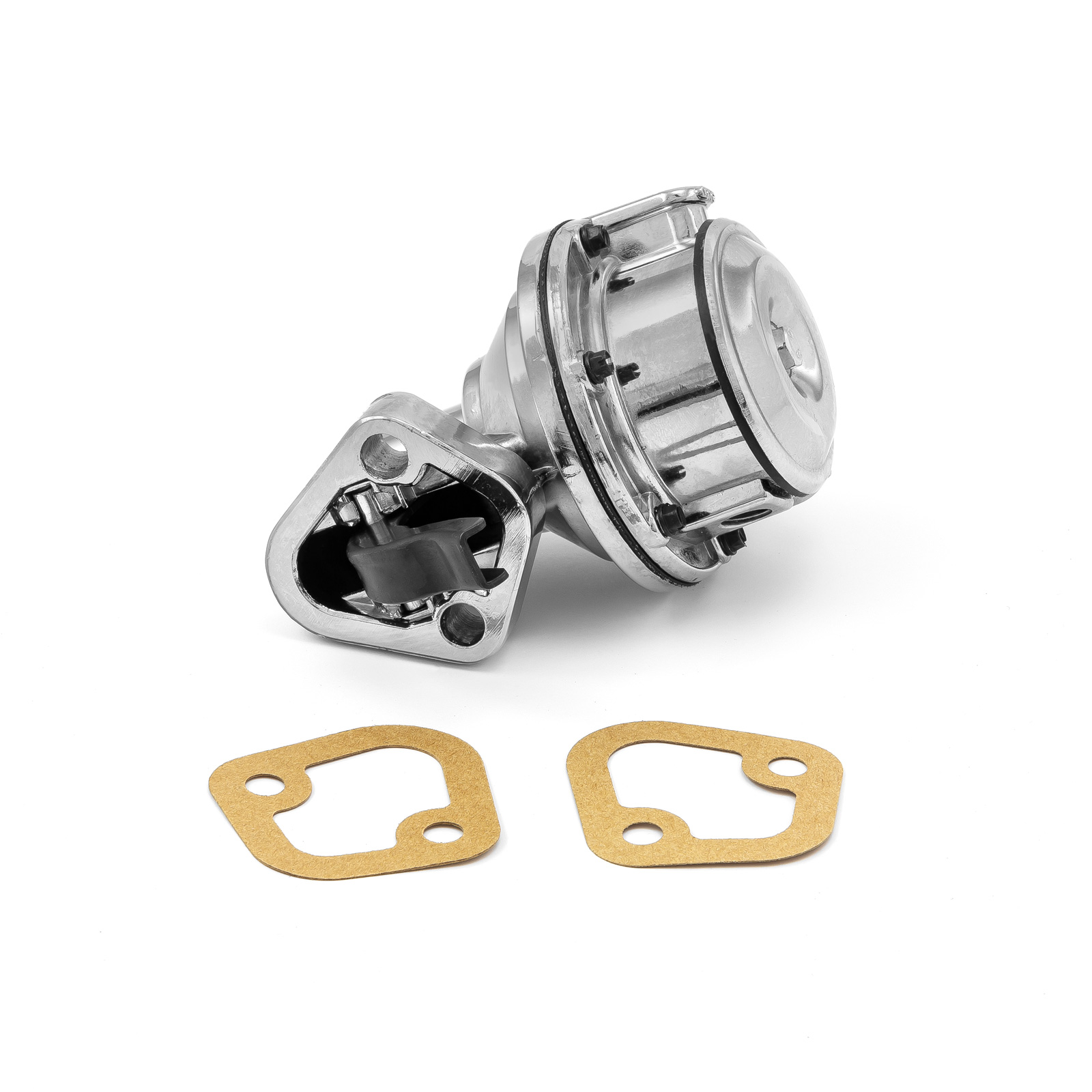 Speedmaster® PCE146.1009 Chevy SBC 350 High Volume Mechanical Fuel Pump Chrome 1/4" Fitting