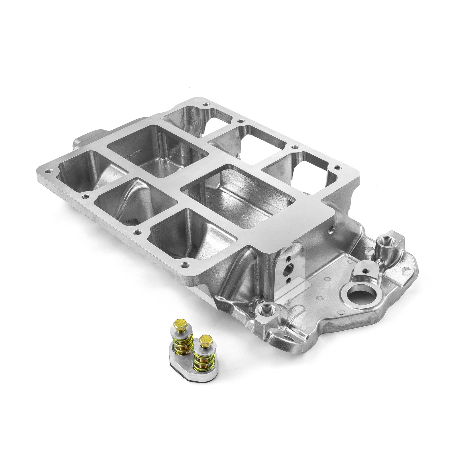 Speedmaster® 1-149-004-02 Chevy SBC 350 6-71 8-71 Supercharger Aluminum Intake Manifold Machined Polished