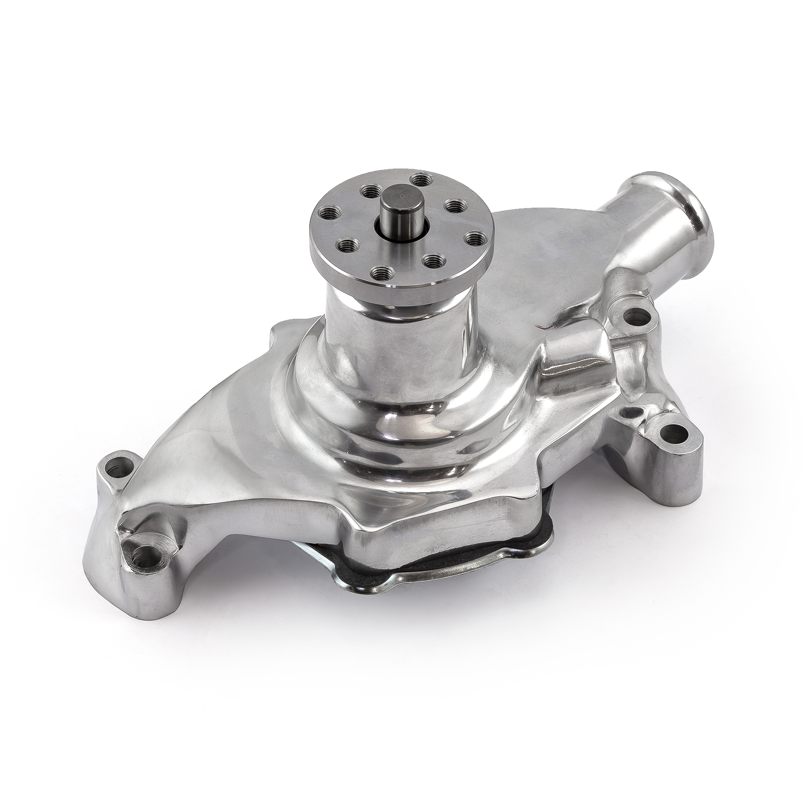 Speedmaster® PCE195.1001.02 Chevy SBC 350 High Volume Aluminum Short Water Pump w/o Heater Port [Polished]