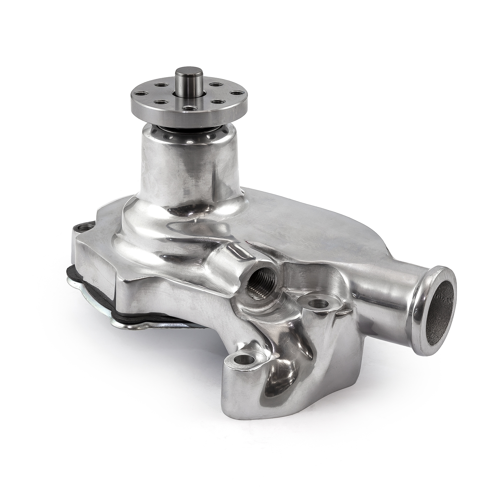 Speedmaster® PCE195.1001.02 Chevy SBC 350 High Volume Aluminum Short Water Pump w/o Heater Port [Polished]