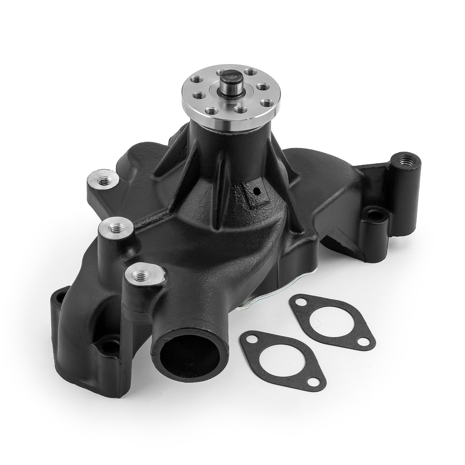 Chevy BBC 454 High Volume Aluminum Long Water Pump Black