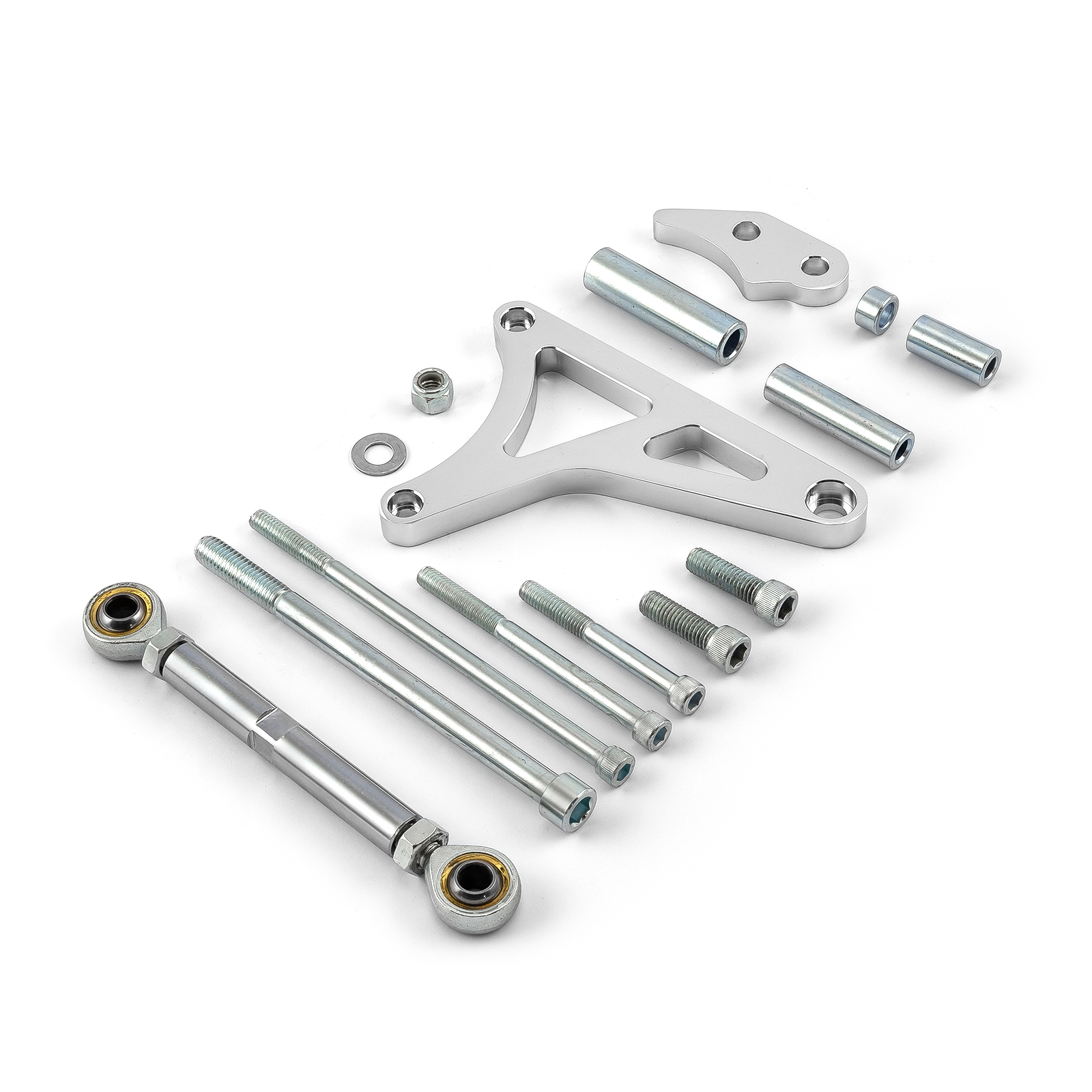 Ford SB 289 302 Windsor Aluminum High Mount Alternator Bracket Kit Polished