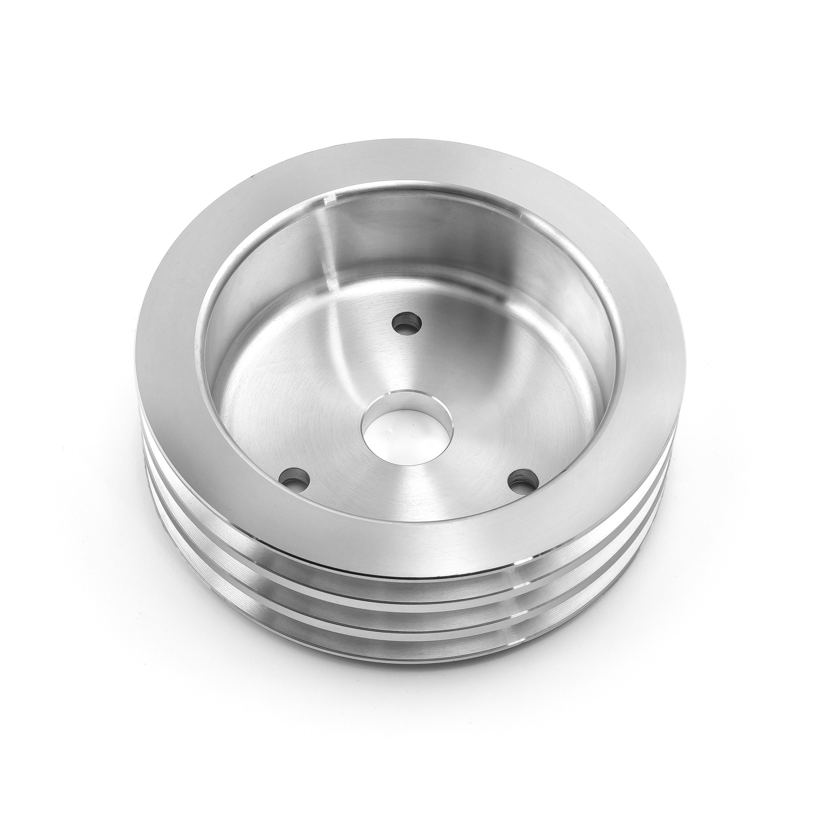 Speedmaster® PCE239.1005 Chevy BBC 454 Billet Aluminum Short Water Pump Swp 3 Groove Crank Pulley
