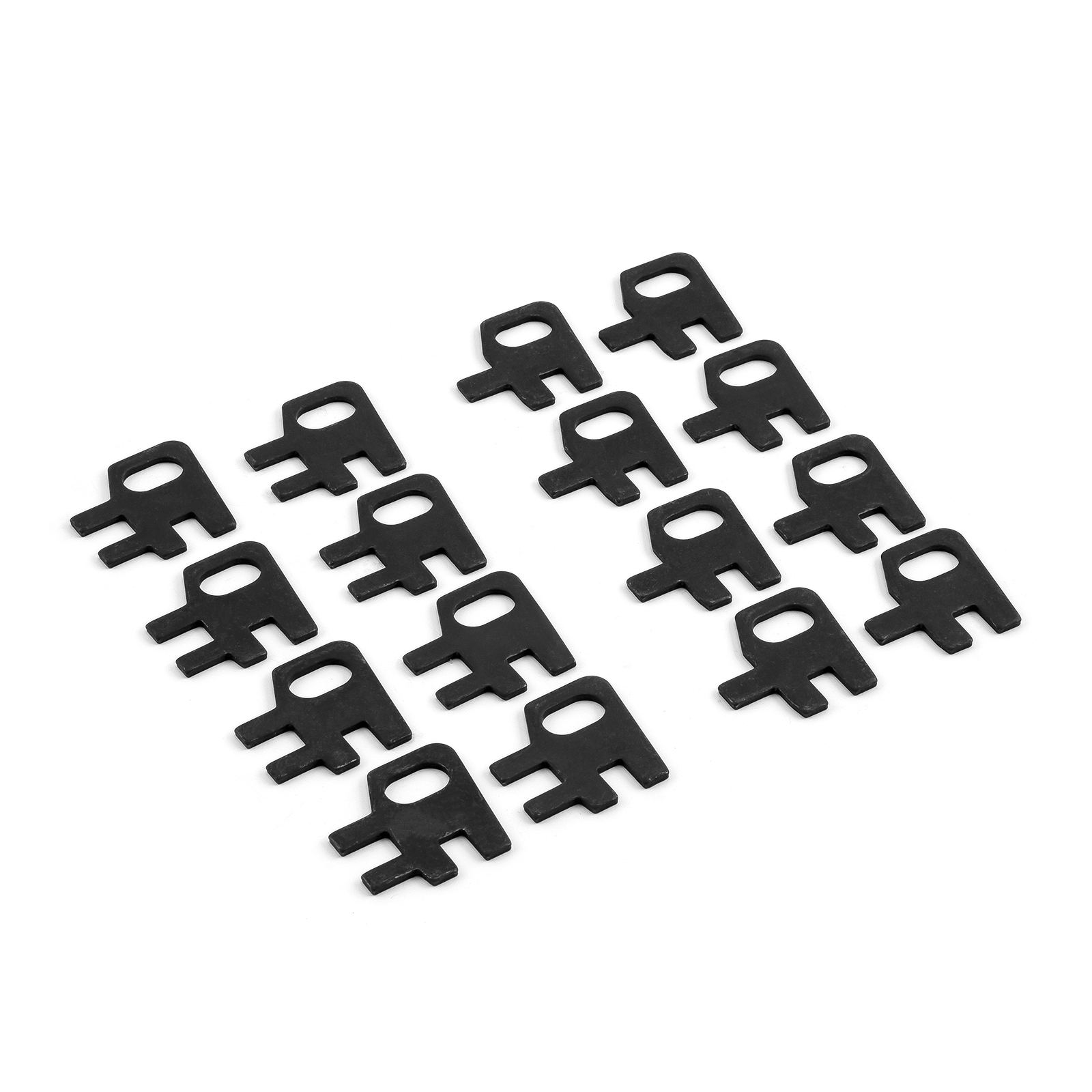 Speedmaster® PCE251.1005 Chevy SBC 350 Flat Guide Plates (5/16" Pushrod - 7/16" Stud Hole - 2 Piece Adj)