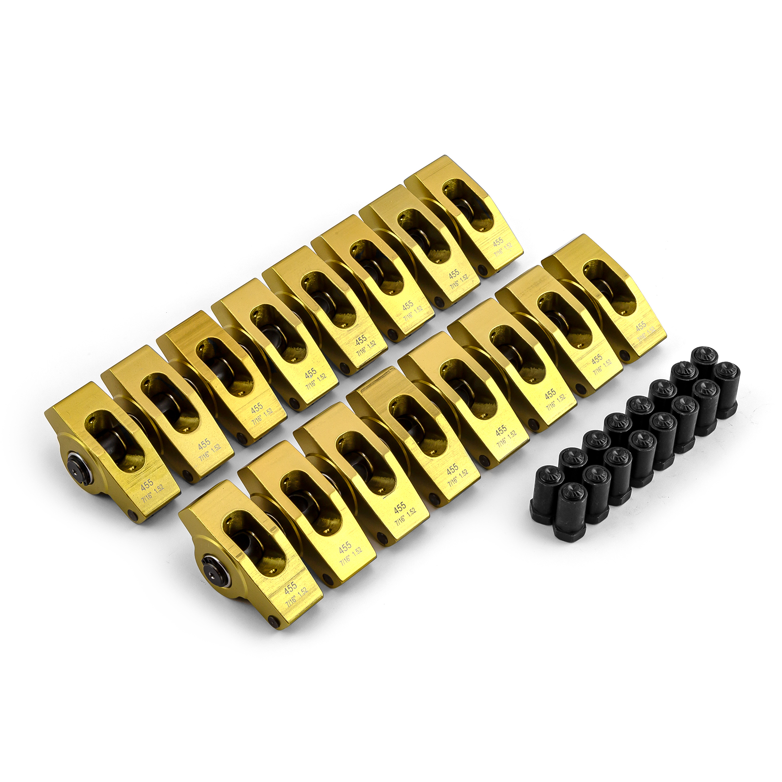 Speedmaster® PCE261.1248 Pontiac 265 350 400 455 1.52 Ratio 7/16" Aluminum Roller Rocker Arms