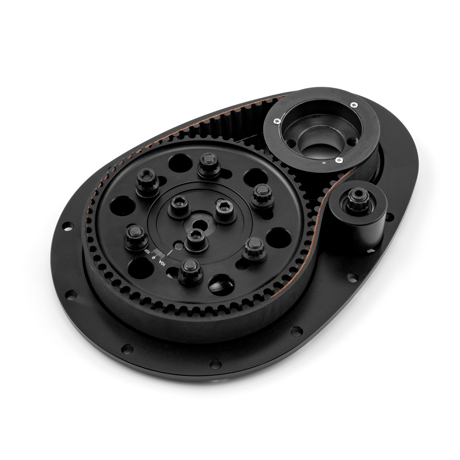Speedmaster® PCE262.1001.02 Chevy SBC 350 Standard Cam Height Timing Belt Drive System - Black