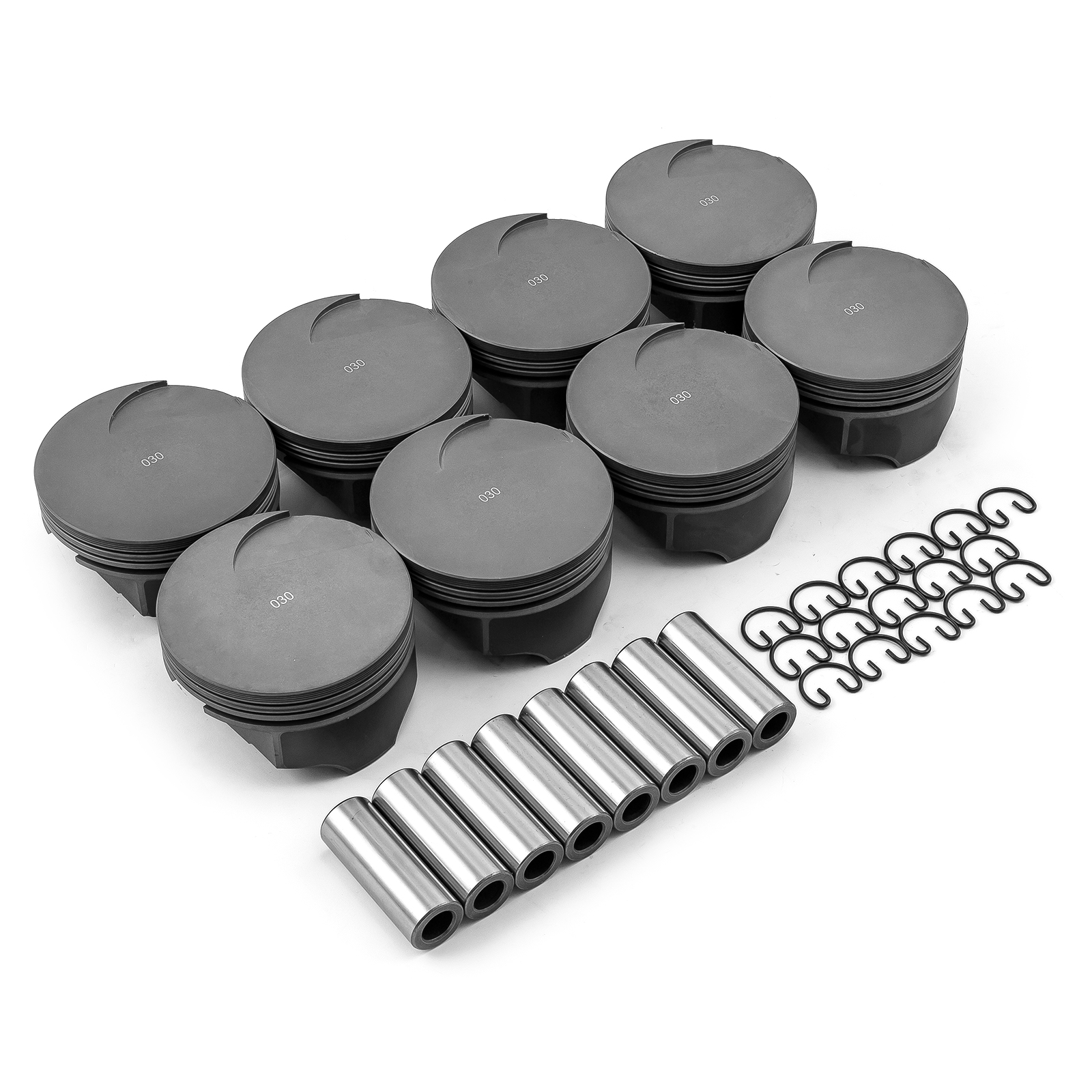 Ford 302 351C - 383 393 408 4.030" 1.100" 0.927" Flat Top Hyper Pistons [Coated]