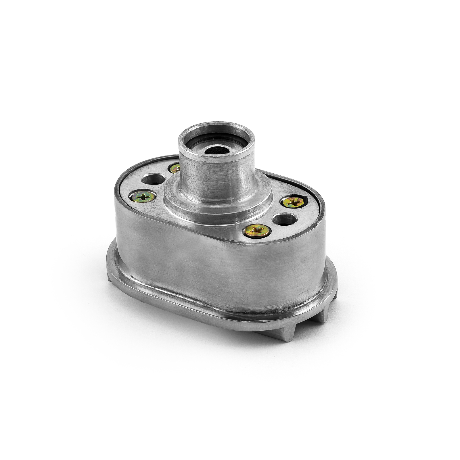 Speedmaster® PCE309.1021 Nostalgic Finned Valve Cover Aluminum Breather Billet Cap (Push In)