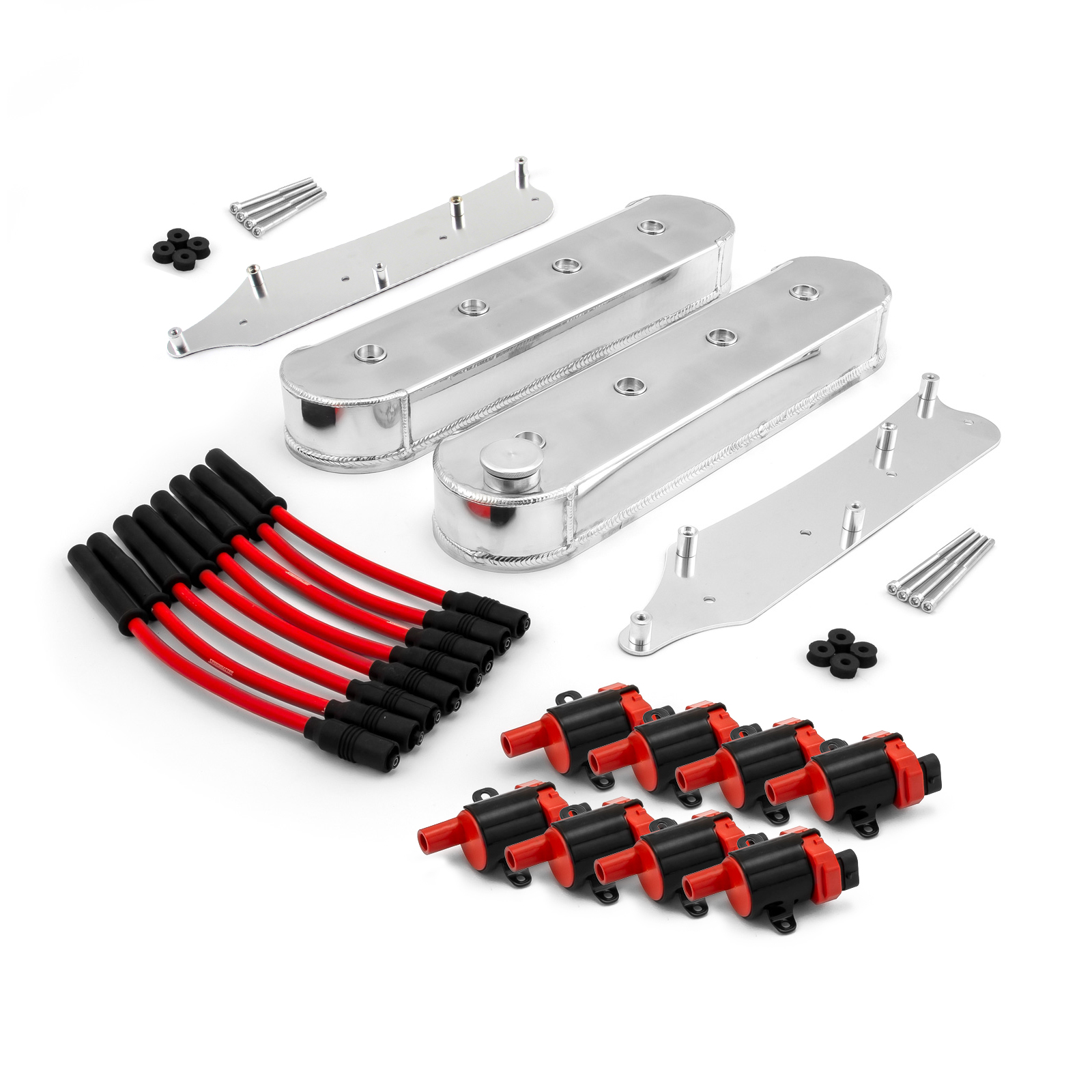 Speedmaster® PCE314.1251 Chevy LS1 LS2 LS3 LS6 LS7 Fabricated Valve Covers Coil Packs Wire Combo Kit