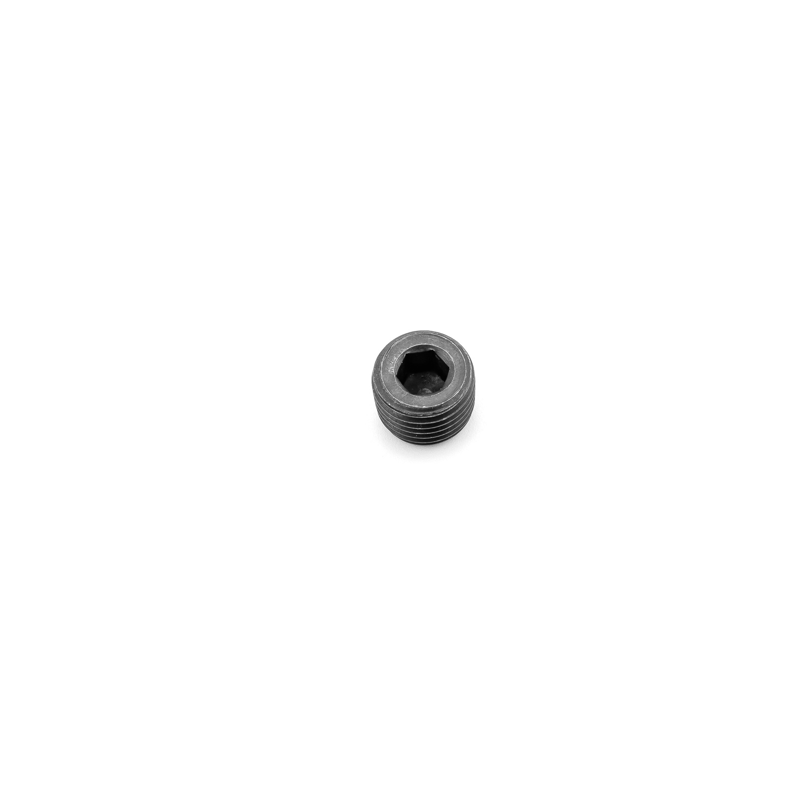 Internal Allen Head Pipe Plug Fitting 1/4" NPT Black Anodized