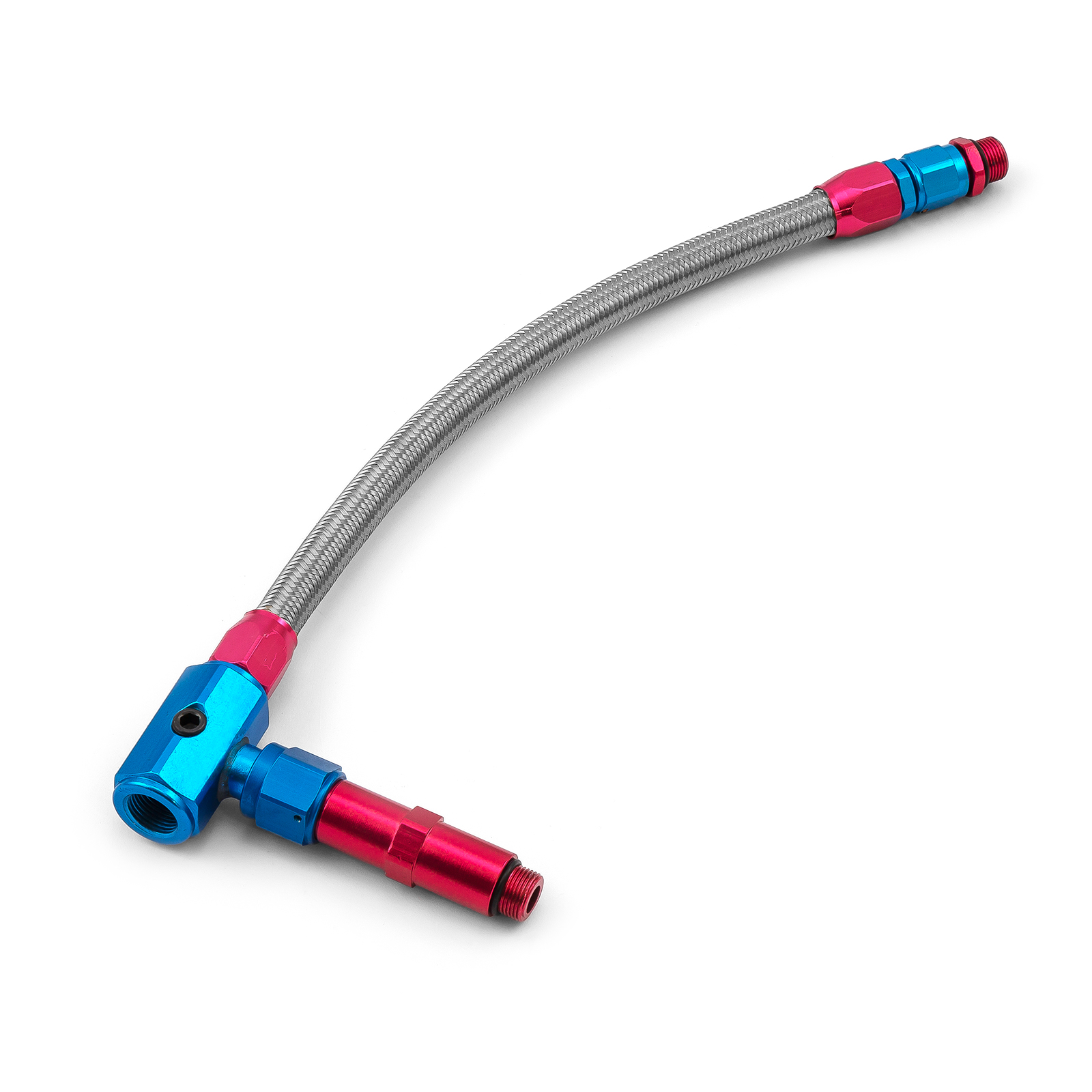 Braided Carburetor Fuel Inlet Line (Barry Grant/Demon)