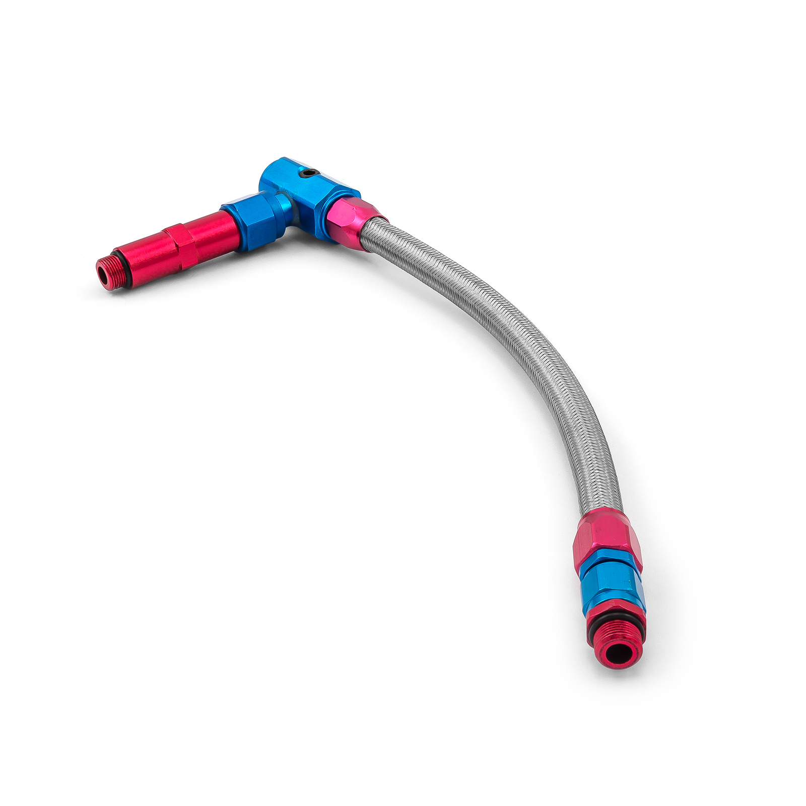 Speedmaster® PCE341.1009 Braided Carburetor Fuel Inlet Line (Barry Grant/Demon)