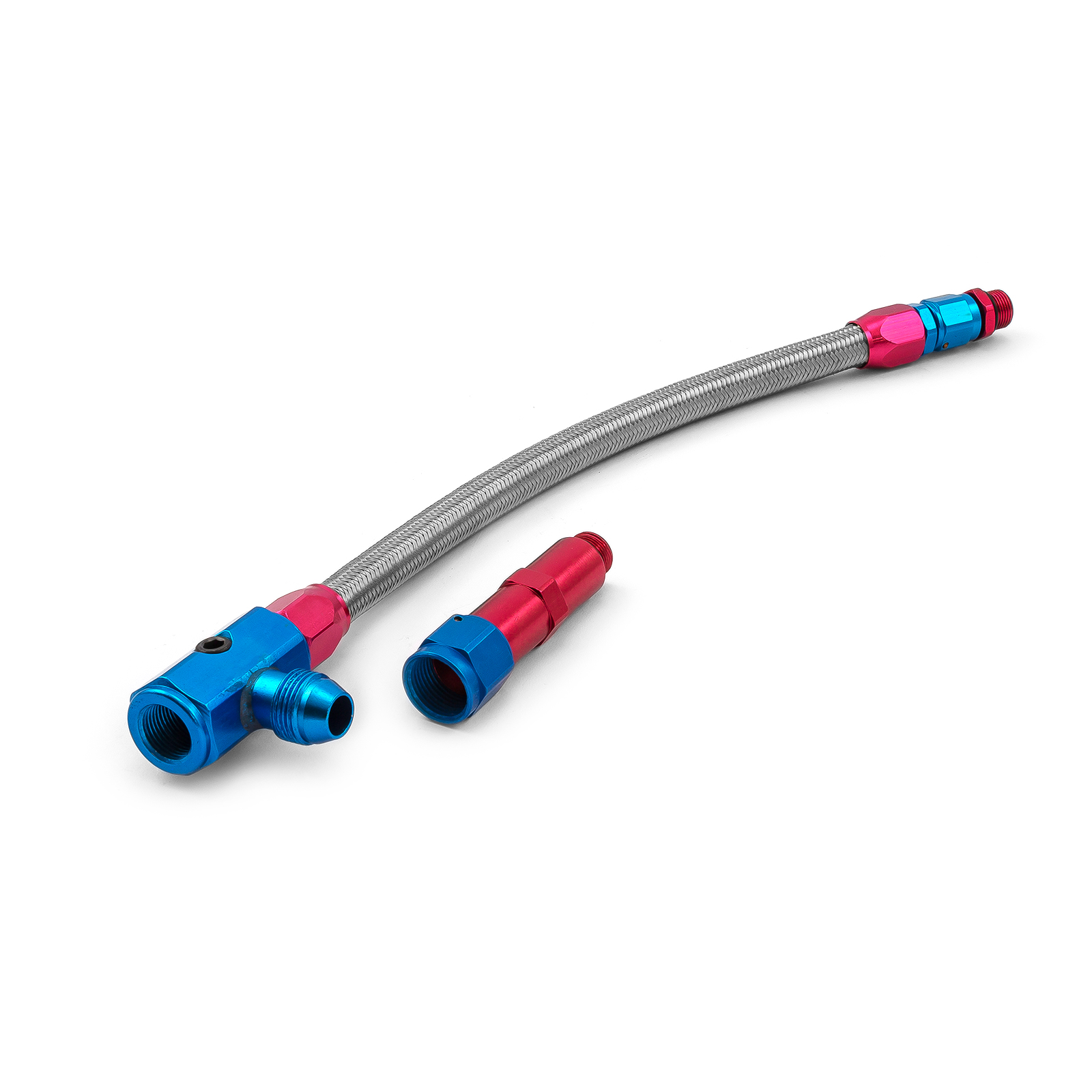 Speedmaster® PCE341.1009 Braided Carburetor Fuel Inlet Line (Barry Grant/Demon)