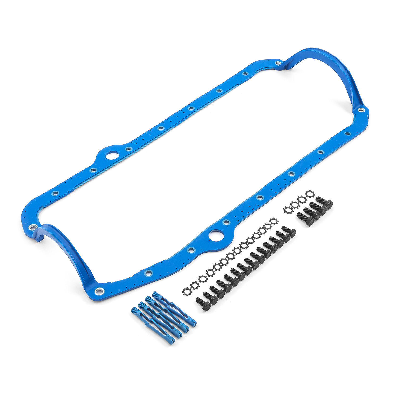 Chevy SBC 350 2Pcs Rms 1955-85 1Pc Rubber w/ Steel Core Oil Pan Gasket