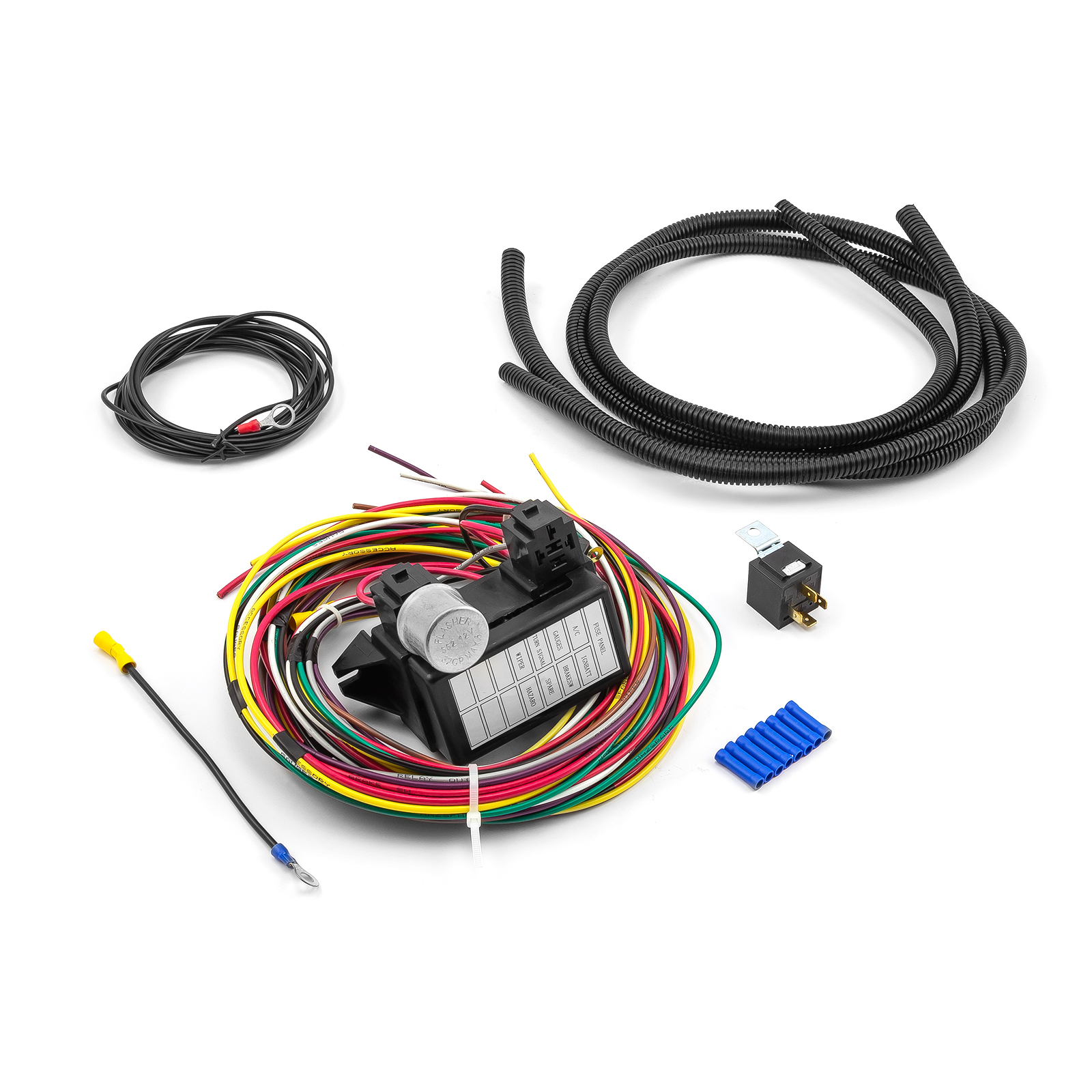 Speedmaster® PCE368.1010 Universal 8 Circuit Wiring Harness Kit Street Rod Hot Rod Race Car