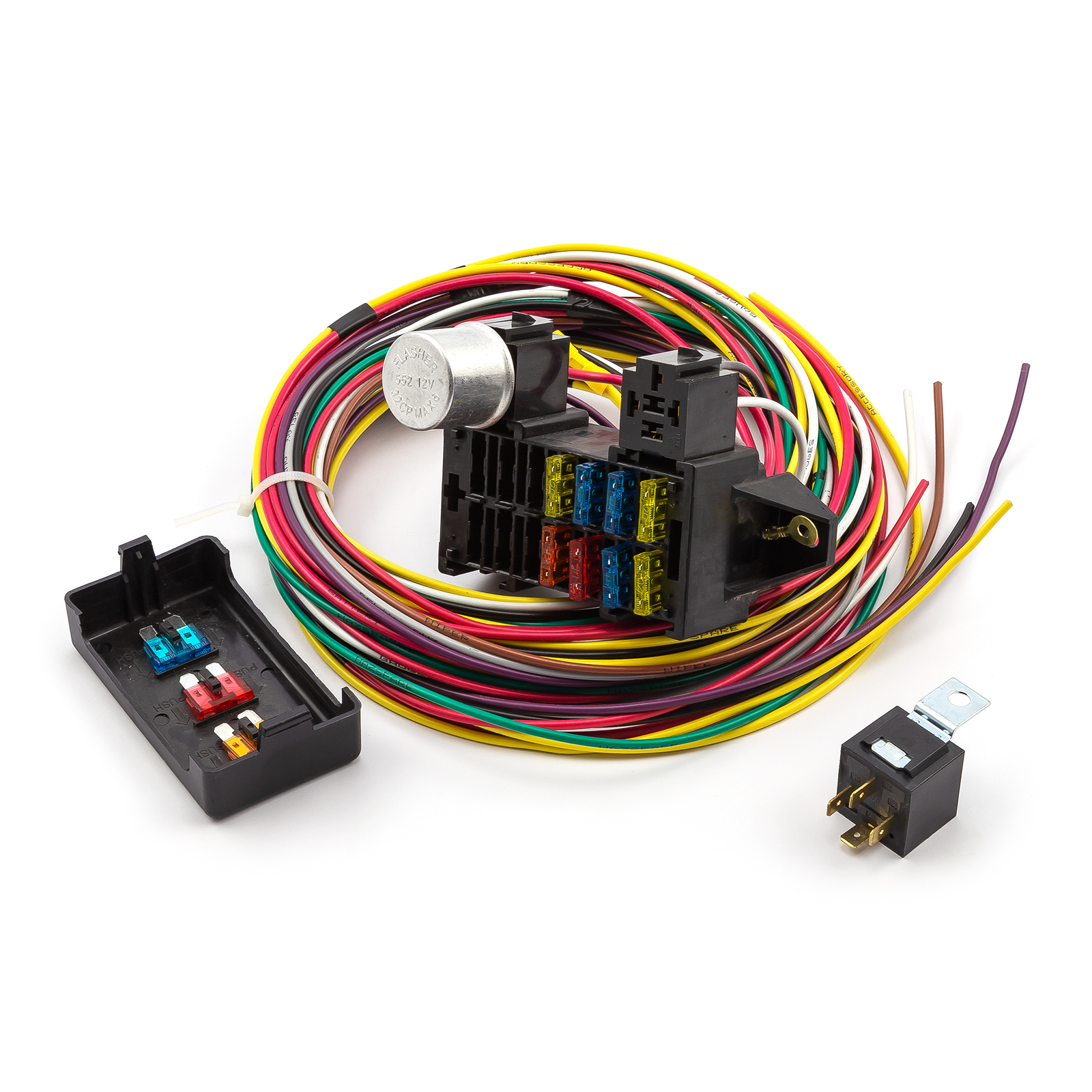 Speedmaster® PCE368.1010 Universal 8 Circuit Wiring Harness Kit Street Rod Hot Rod Race Car