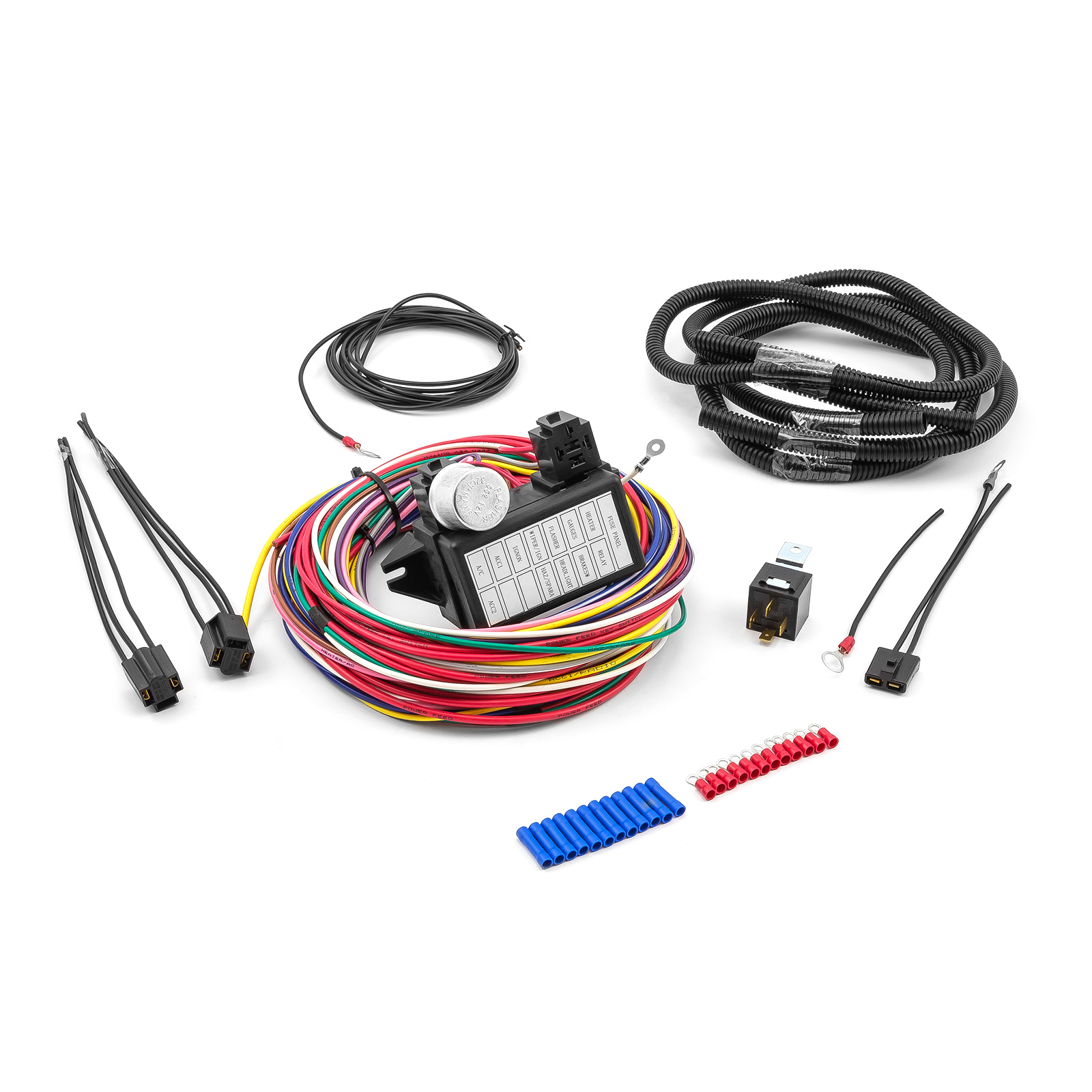 Speedmaster® PCE368.1011 Universal 12 Circuit Wiring Harness Kit Street Rod Hot Rod Race Car