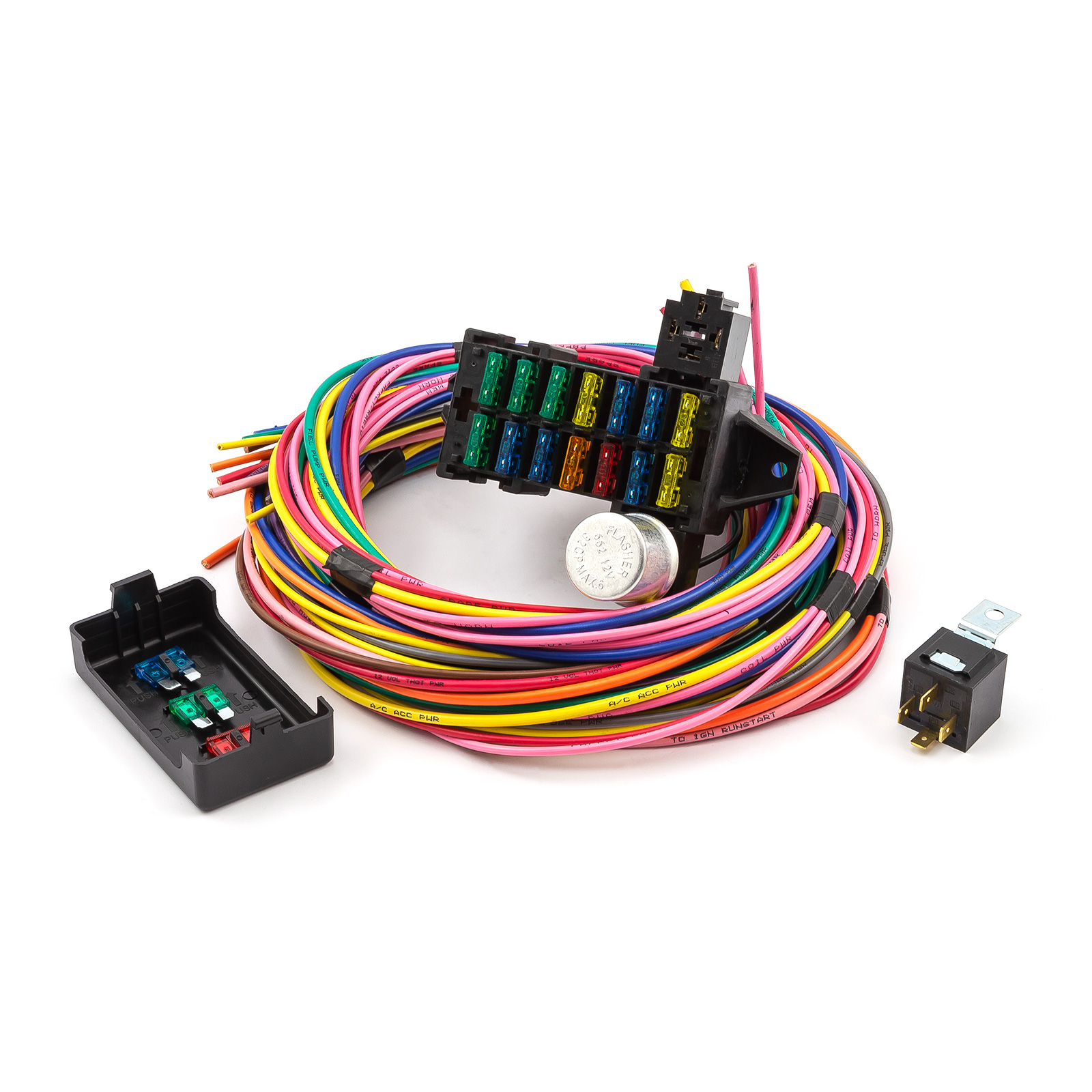 Speedmaster® PCE368.1012 Universal 14 Circuit Wiring Harness Kit Street Rod Hot Rod Race Car