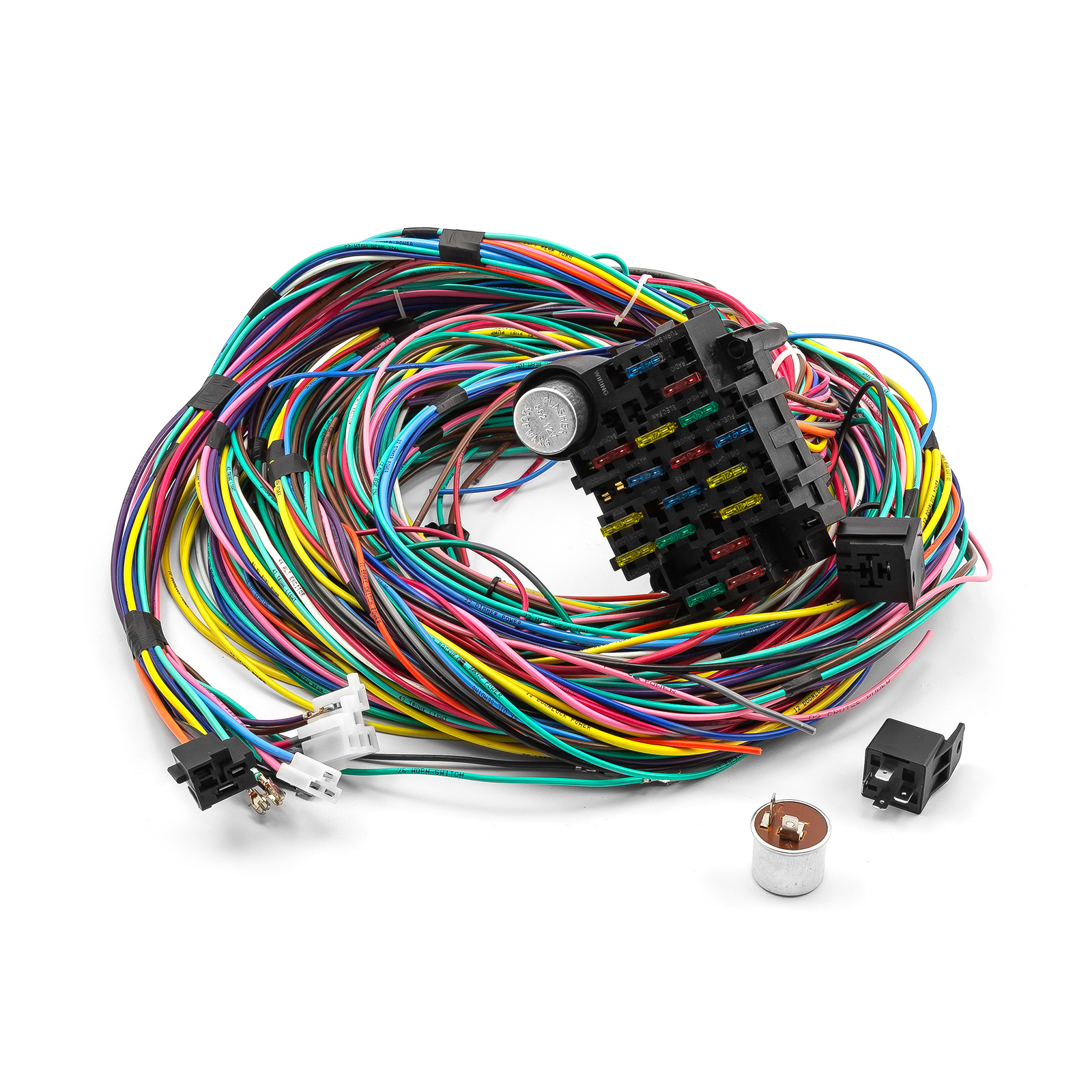 Speedmaster® PCE368.1013 Universal 21 Circuit Wiring Harness Kit Street Rod Hot Rod Race Car
