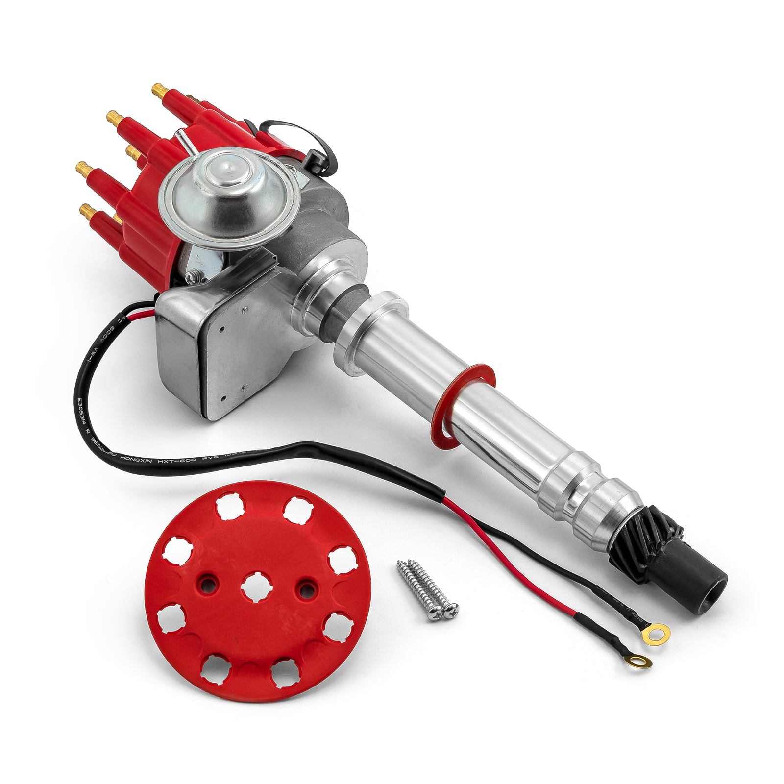 Chevy SBC 350 BBC 454 7000 Series Ready to Run Distributor [Red]