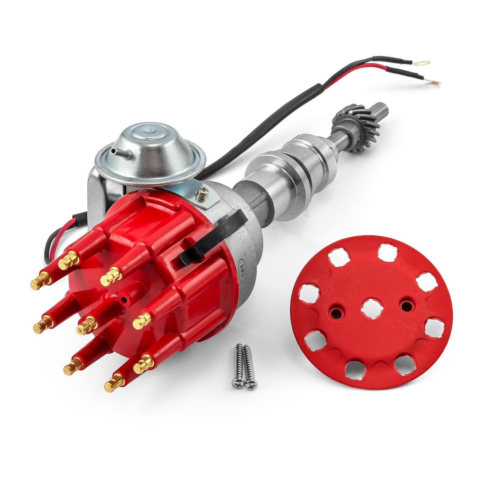 Speedmaster® PCE376.1081.01 Ford SB 289 302 Windsor 7000 Series Ready to Run Distributor [Red]