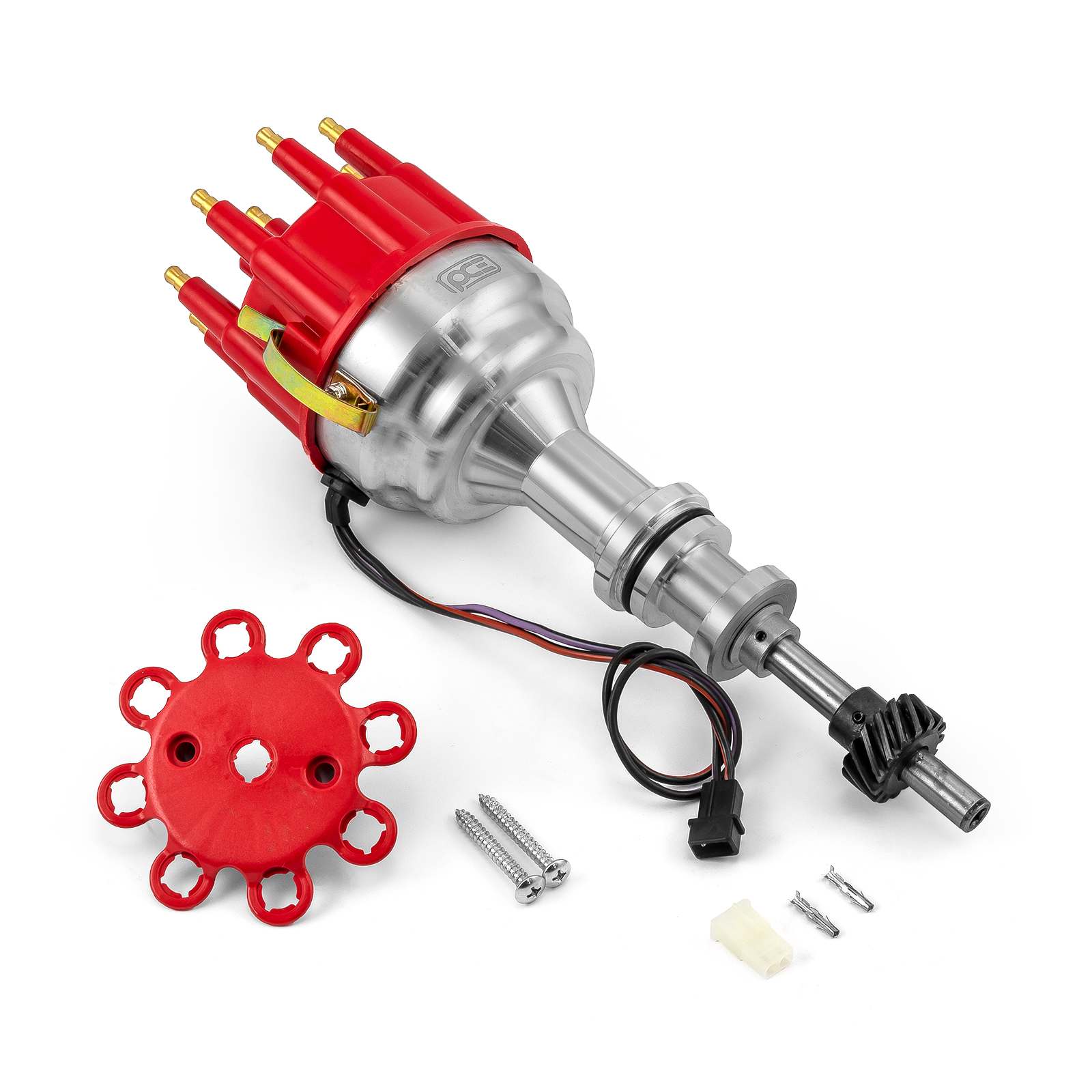 Ford 289 302 Windsor 8000 Series Pro Billet Distributor [Red]