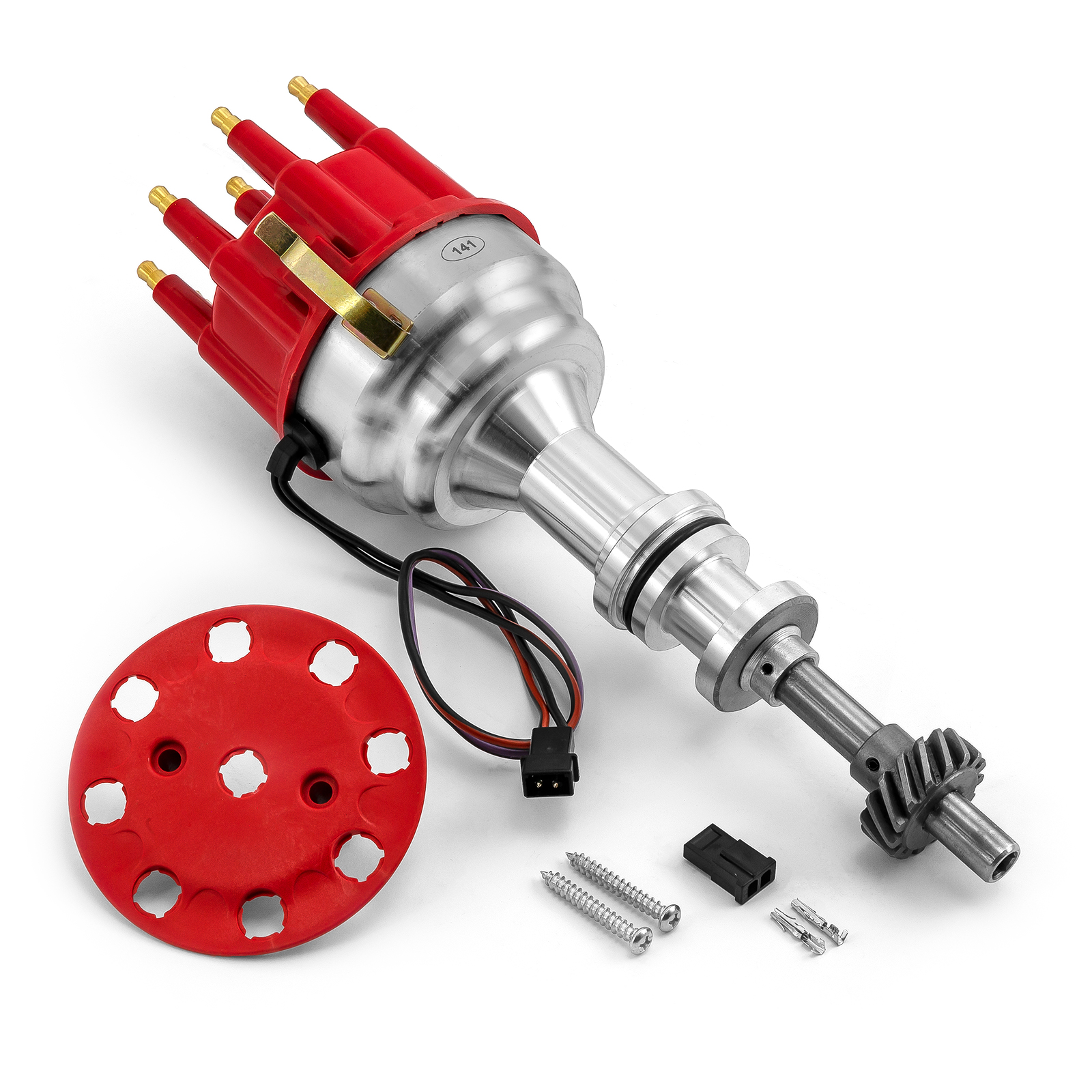 Speedmaster® PCE376.1107.01 Ford 351C Cleveland Early 460 8000 Series Pro Billet Distributor [Red]
