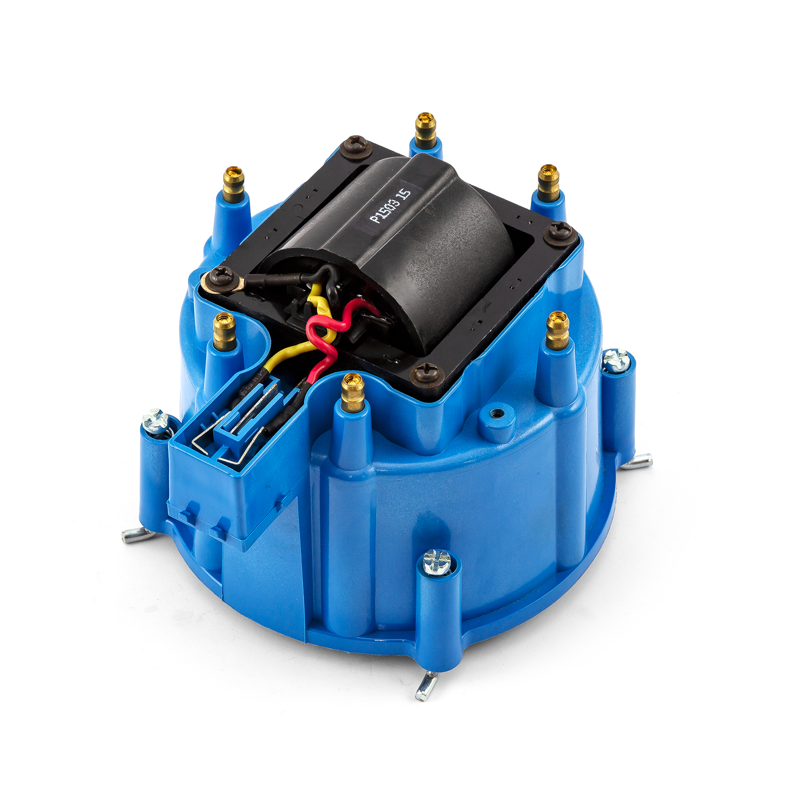 Speedmaster® PCE378.1005 HEI Distributor Cap Rotor 65K Coil Cover Blue Upgrade Kit- 6 Cylinder