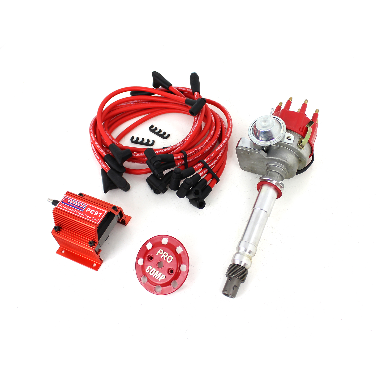 Chevy SBC 350 BBC 454 Ready-to-run Distributor w/Coil & Wire Leads