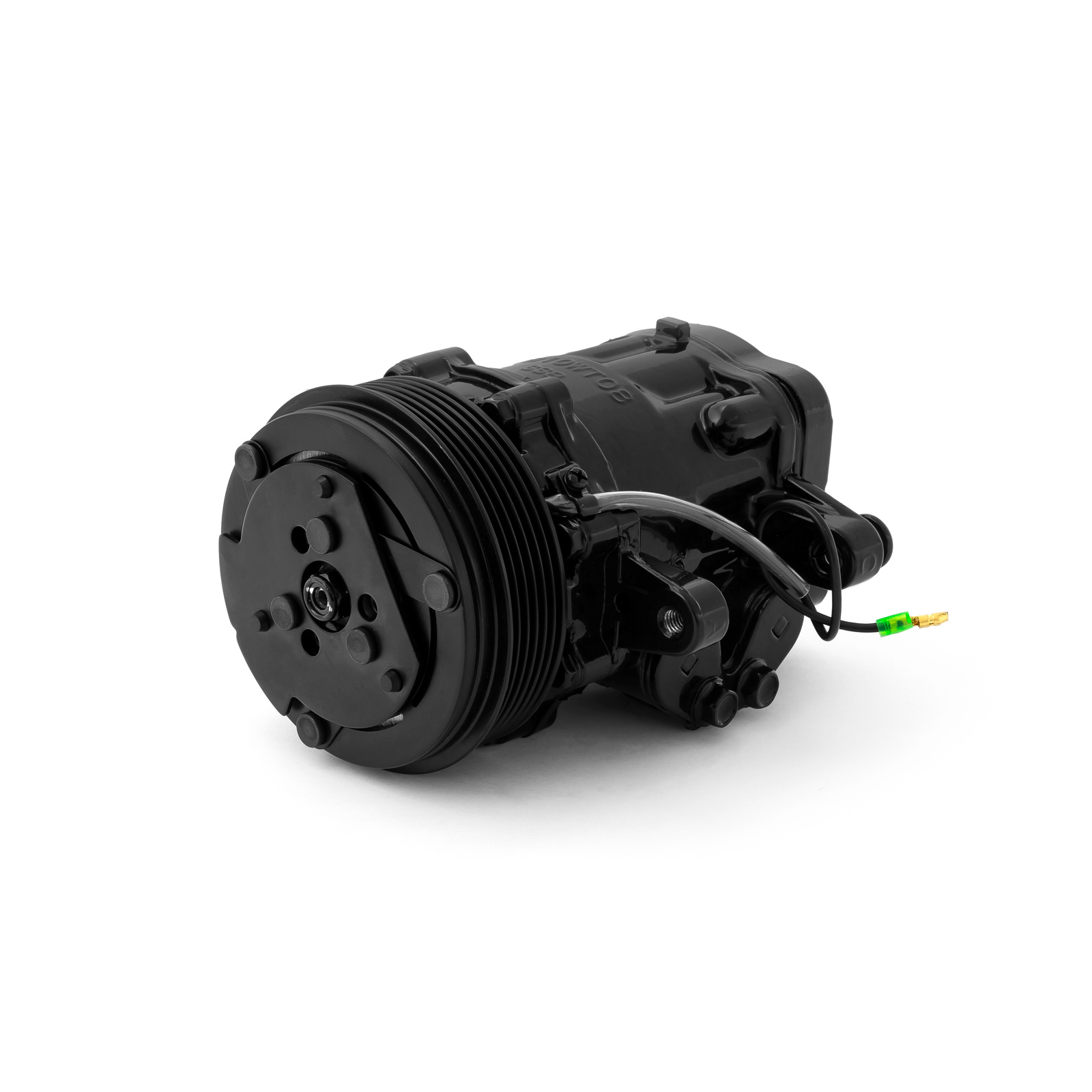 Speedmaster® PCE413.1004.02 Serpentine Belt Sanden Style 7176 Small Body Black AC Air Compressor