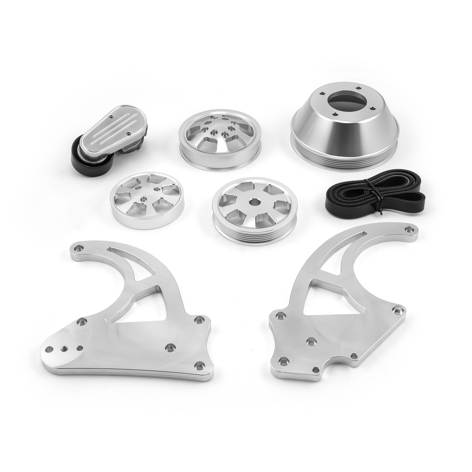 Speedmaster® PCE415.1052 Chevy GM LS1 LS2 LS3 LS6 Aluminum Complete Serpentine Belt Drive System Kit