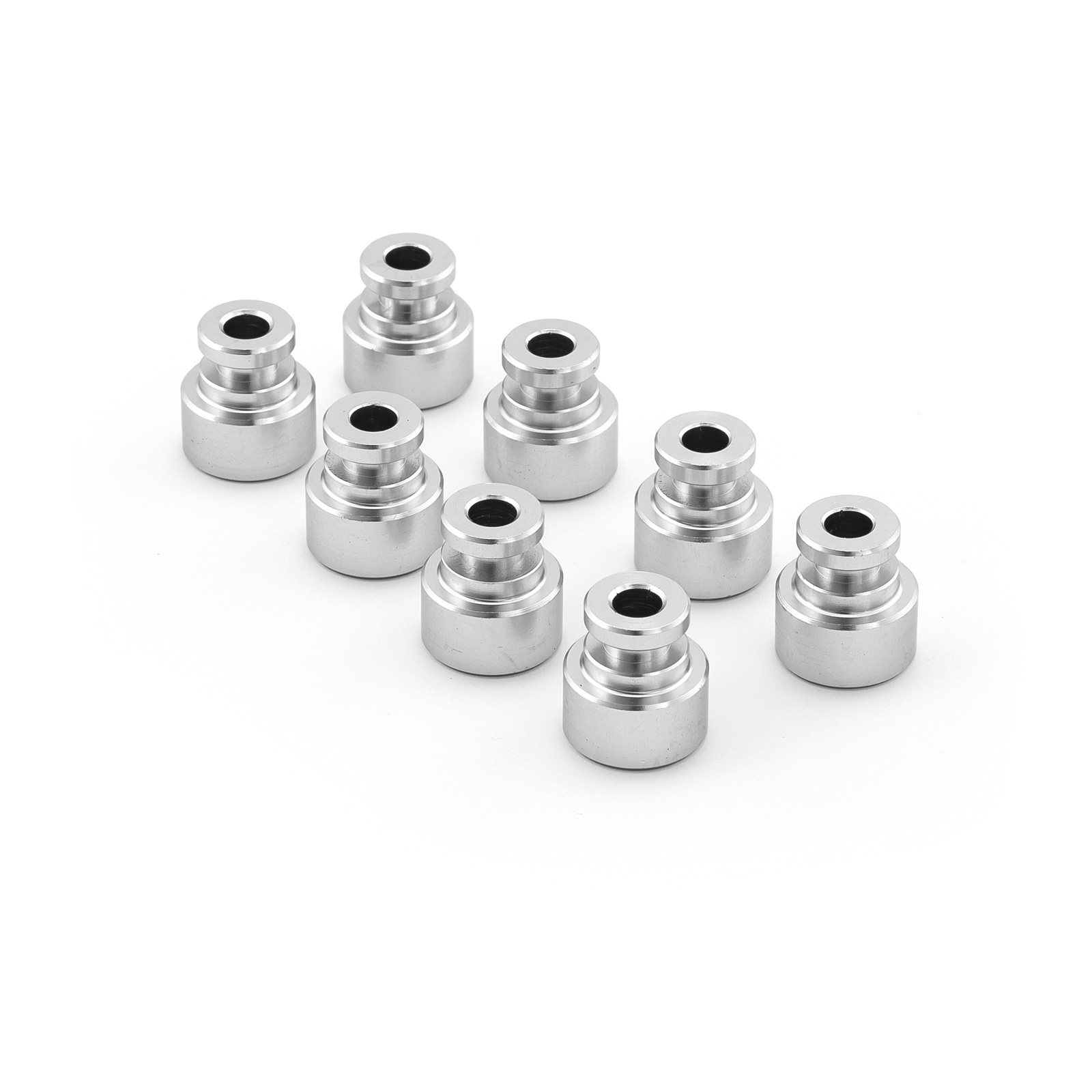 Speedmaster® PCE599.1002 Fuel Injector 0.400" Billet Aluminum Extension Spacer Set [LS3 to LS1 Truck]