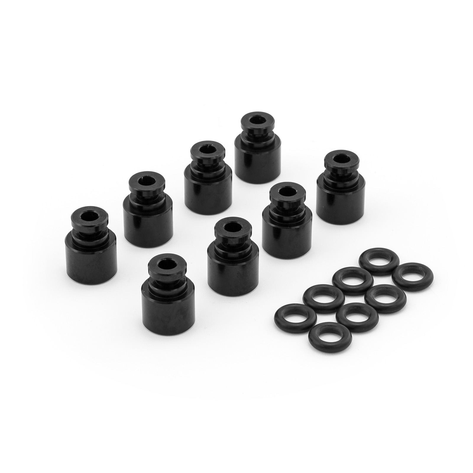 Speedmaster® PCE599.1003 Fuel Injector 0.5315" Billet Aluminum Extension Spacer Set [LS3 to LS2]