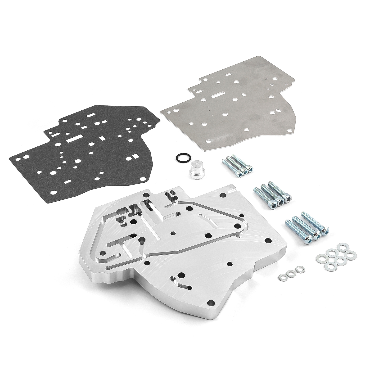 GM TH400 Transmission Billet Aluminum Full Manual Valve Body - Silver