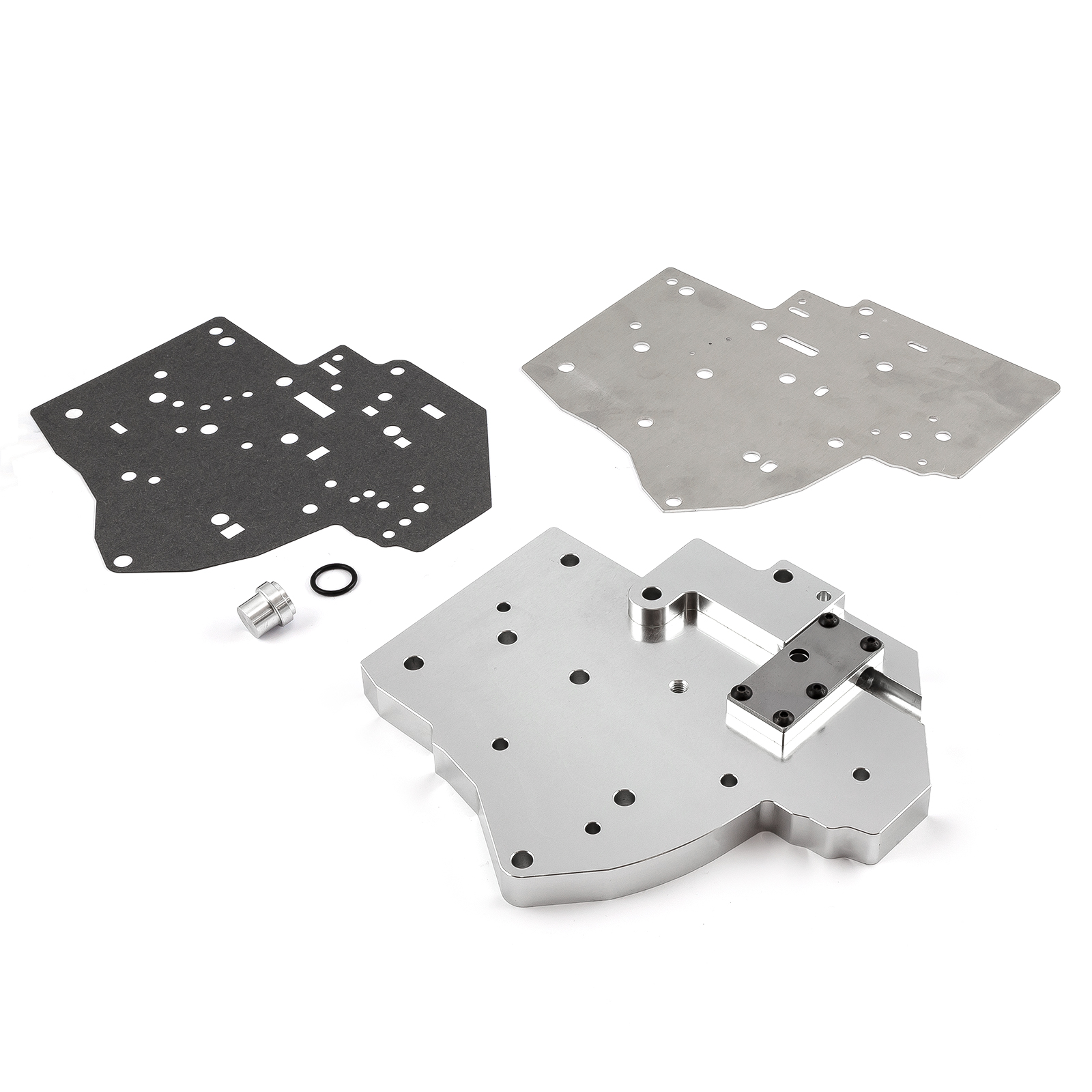 Speedmaster® PCE634.1006.01 GM TH400 Transmission Billet Aluminum Full Manual Valve Body - Silver