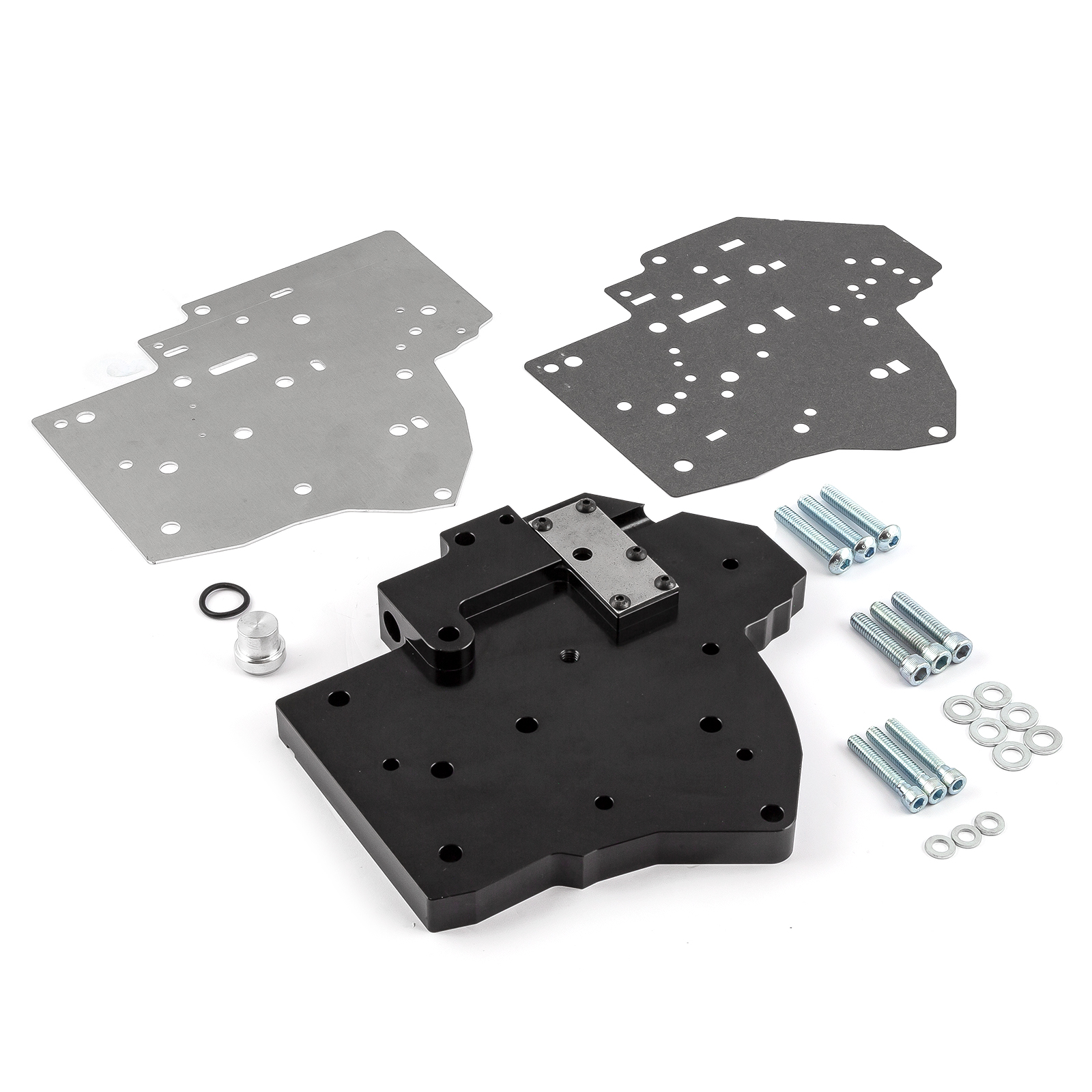 Speedmaster® PCE634.1006.02 GM TH400 Transmission Billet Aluminum Full Manual Valve Body - Black