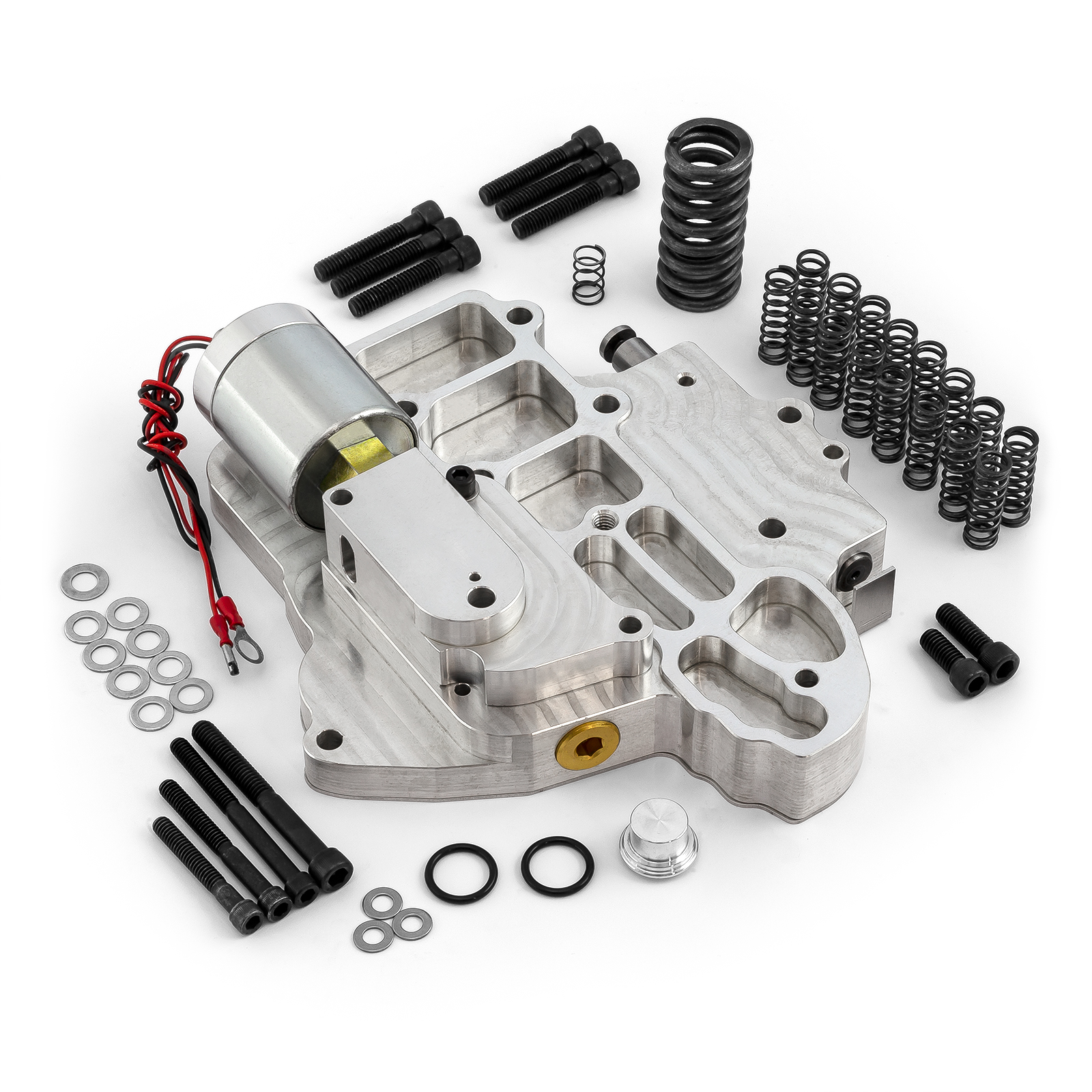 Speedmaster® PCE634.1008.01 GM TH400 Transmission Billet Aluminum Full Manual 2-Speed Valve Body - Silver