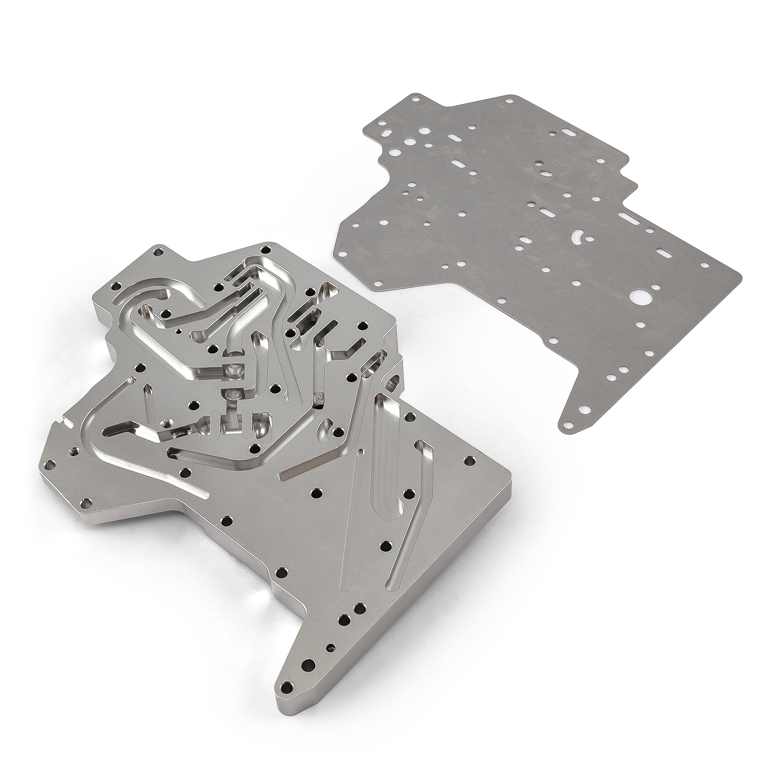 Speedmaster® PCE634.1009.01 GM 4L80 Transmission Billet Aluminum Full Manual Valve Body - Silver
