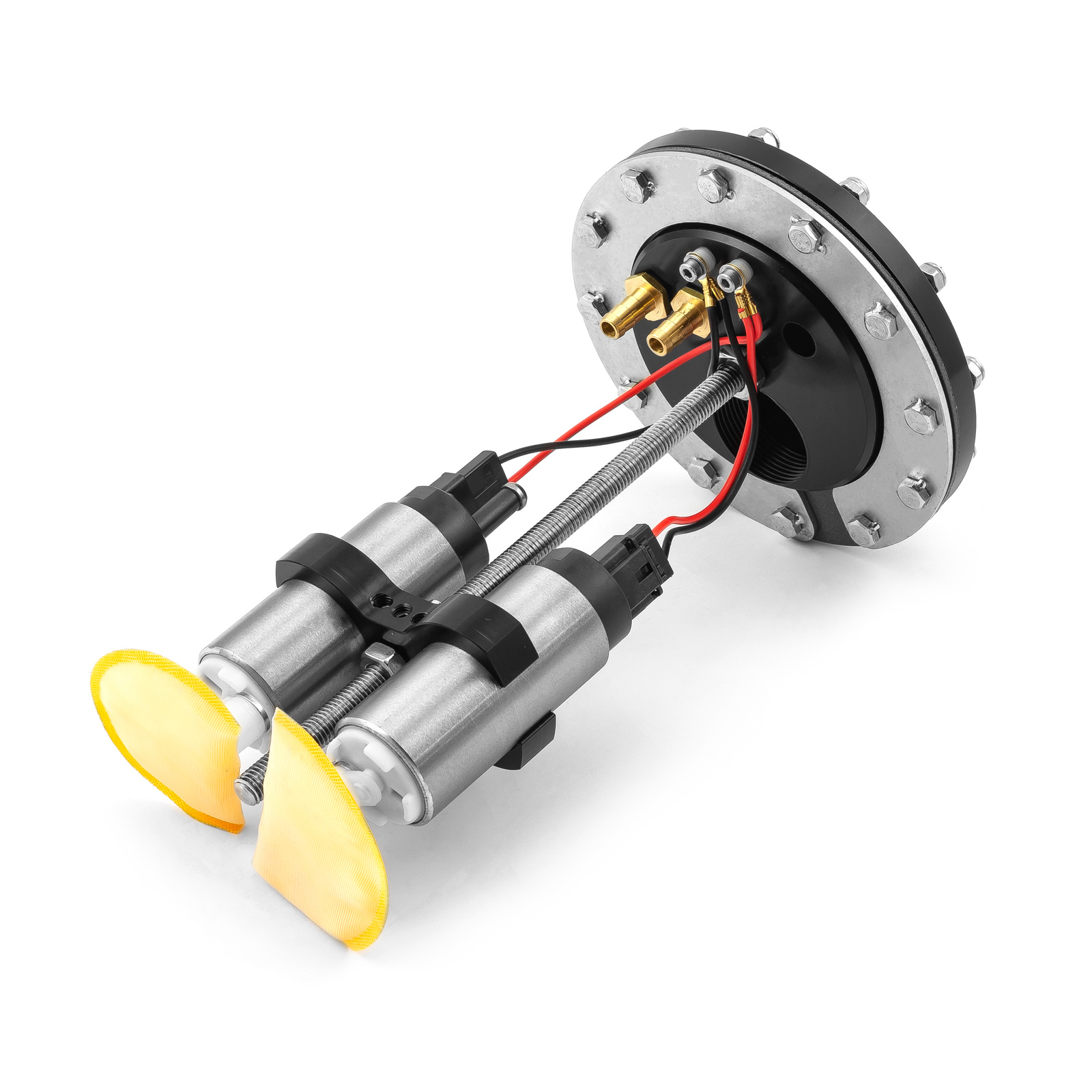 Speedmaster® PCE662.1002 Universal Fit In-Tank Twin Brushless Electric Fuel Pump Billet Aluminum Black