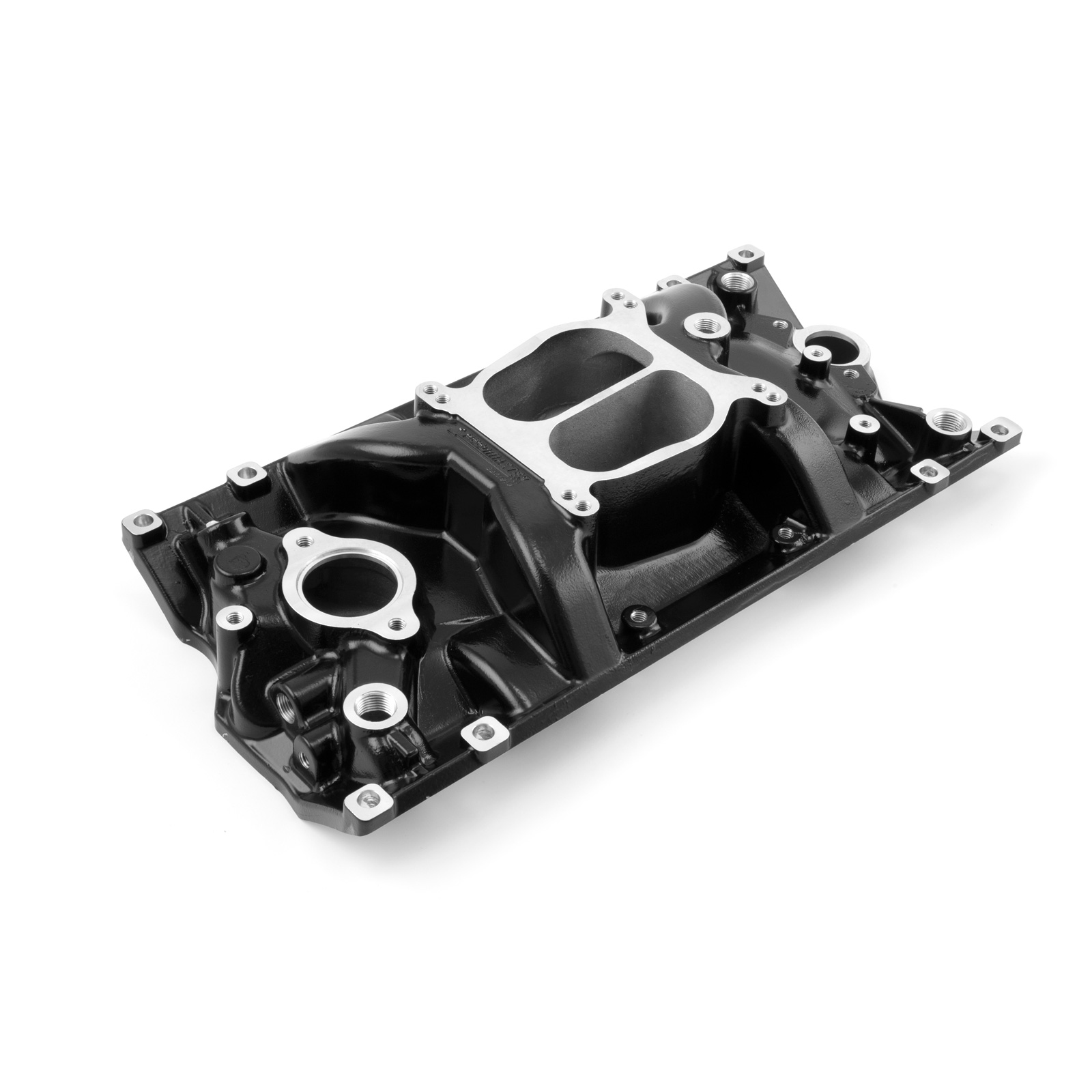 Chevy SBC 350 Vortec LowRise Aluminum Intake Manifold [Black]