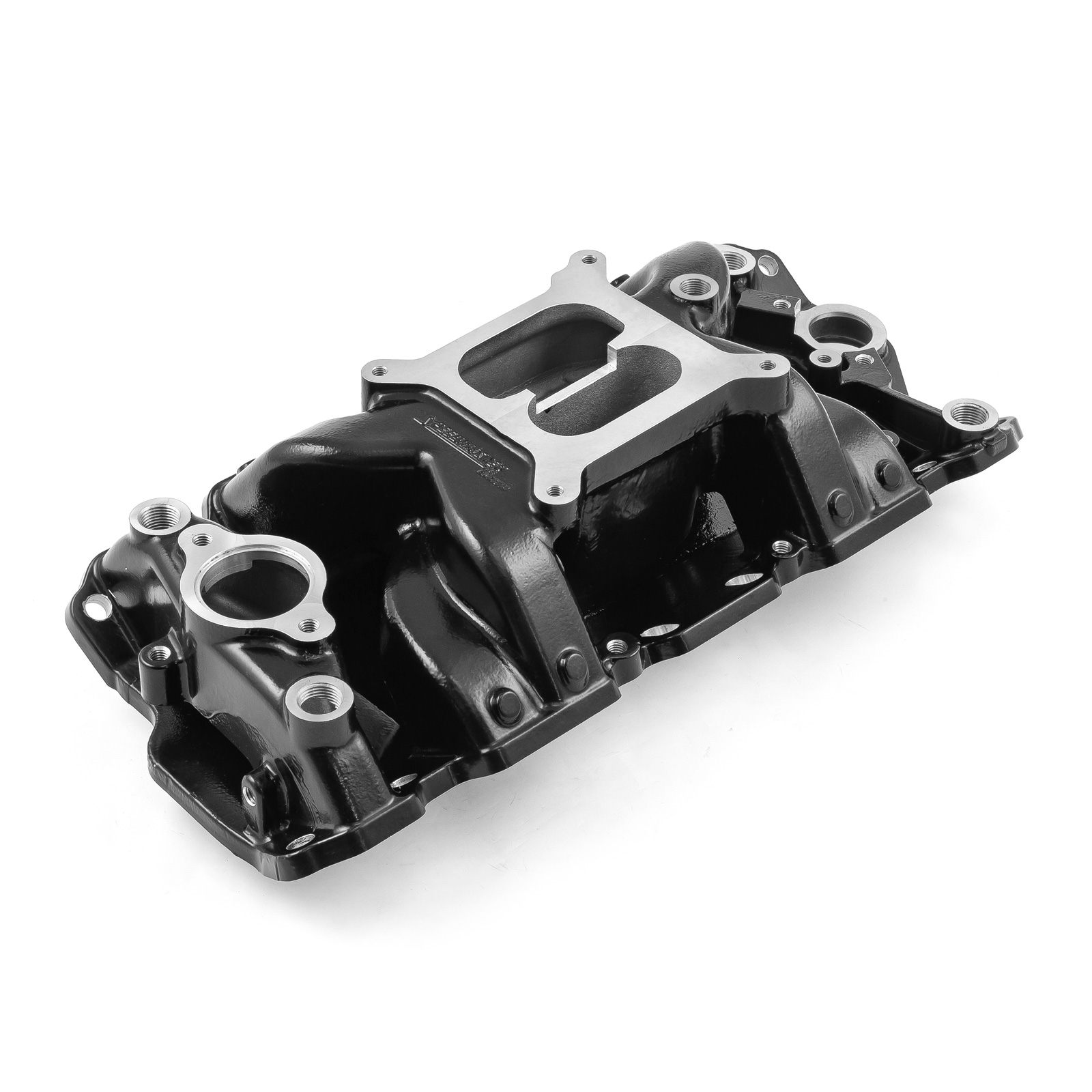 Chevy SBC 350 1957-95 MID-AIR™ MidRise Aluminum Intake Manifold [Black]