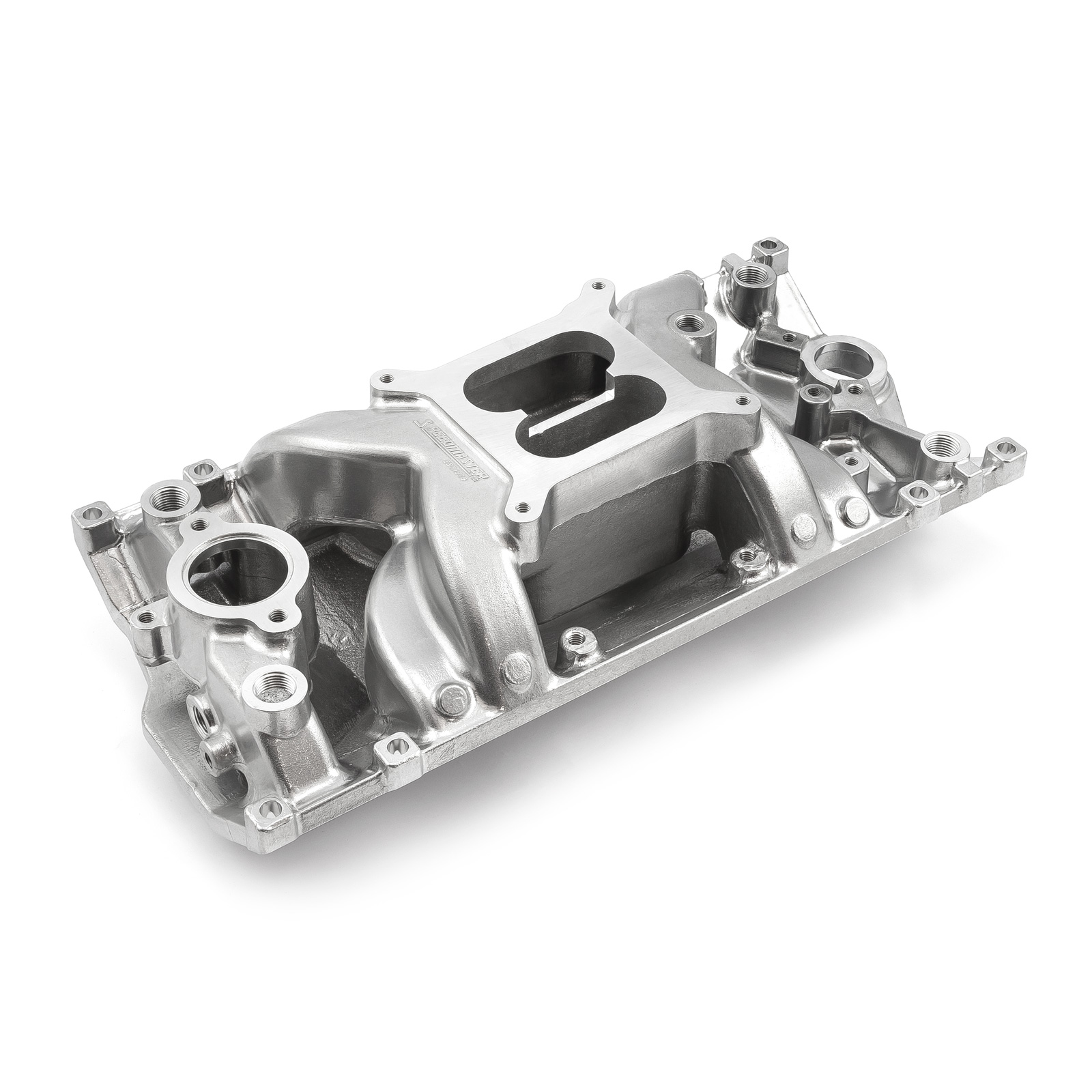 Speedmaster® 1-147-011 Chevy SBC 350 Vortec MID-AIR™ MidRise Aluminum Intake Manifold [Polished]
