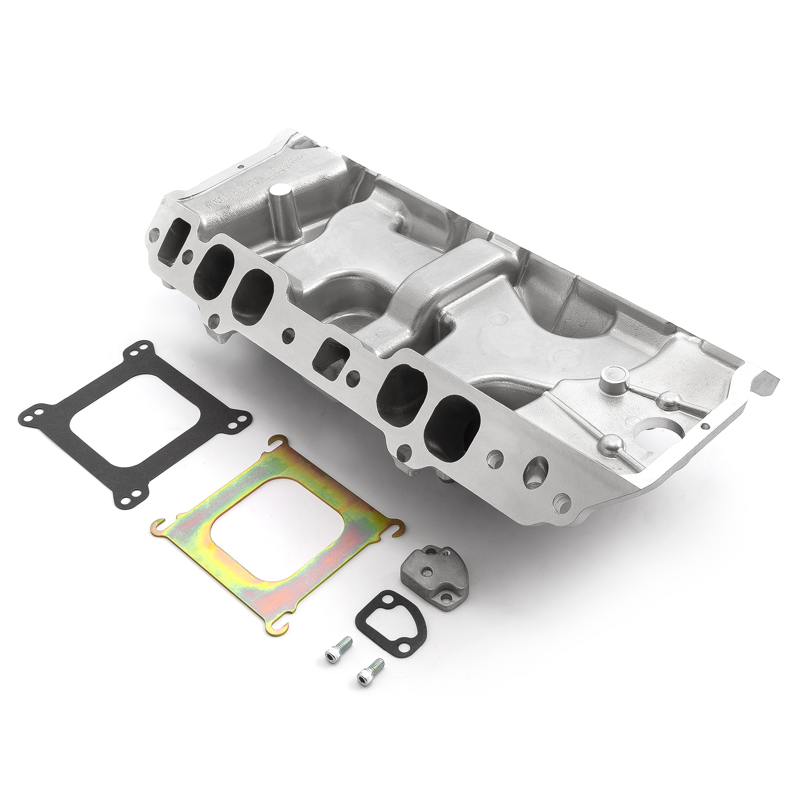 Speedmaster® 1-147-017 Chevy BBC 454 Oval Port LowRise Aluminum Intake Manifold [Polished]