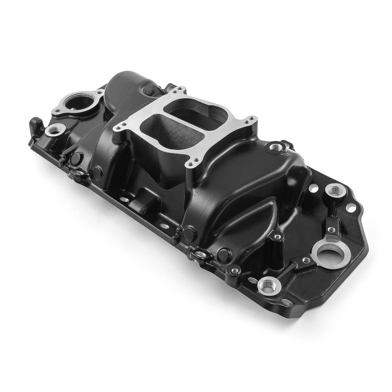 Speedmaster® 1-147-018 Chevy BBC 454 Oval Port LowRise Aluminum Intake Manifold [Black]