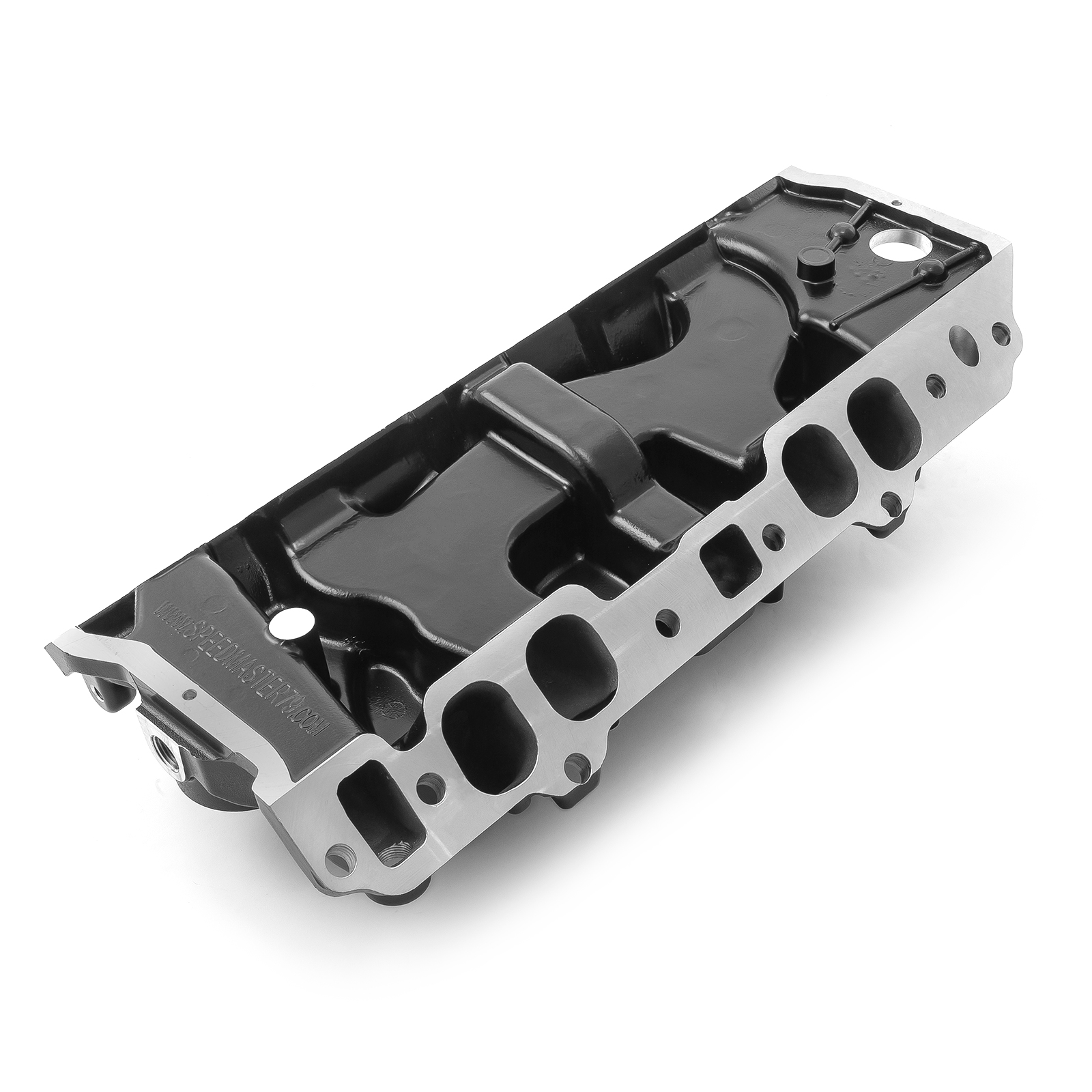 Speedmaster® 1-147-018 Chevy BBC 454 Oval Port LowRise Aluminum Intake Manifold [Black]
